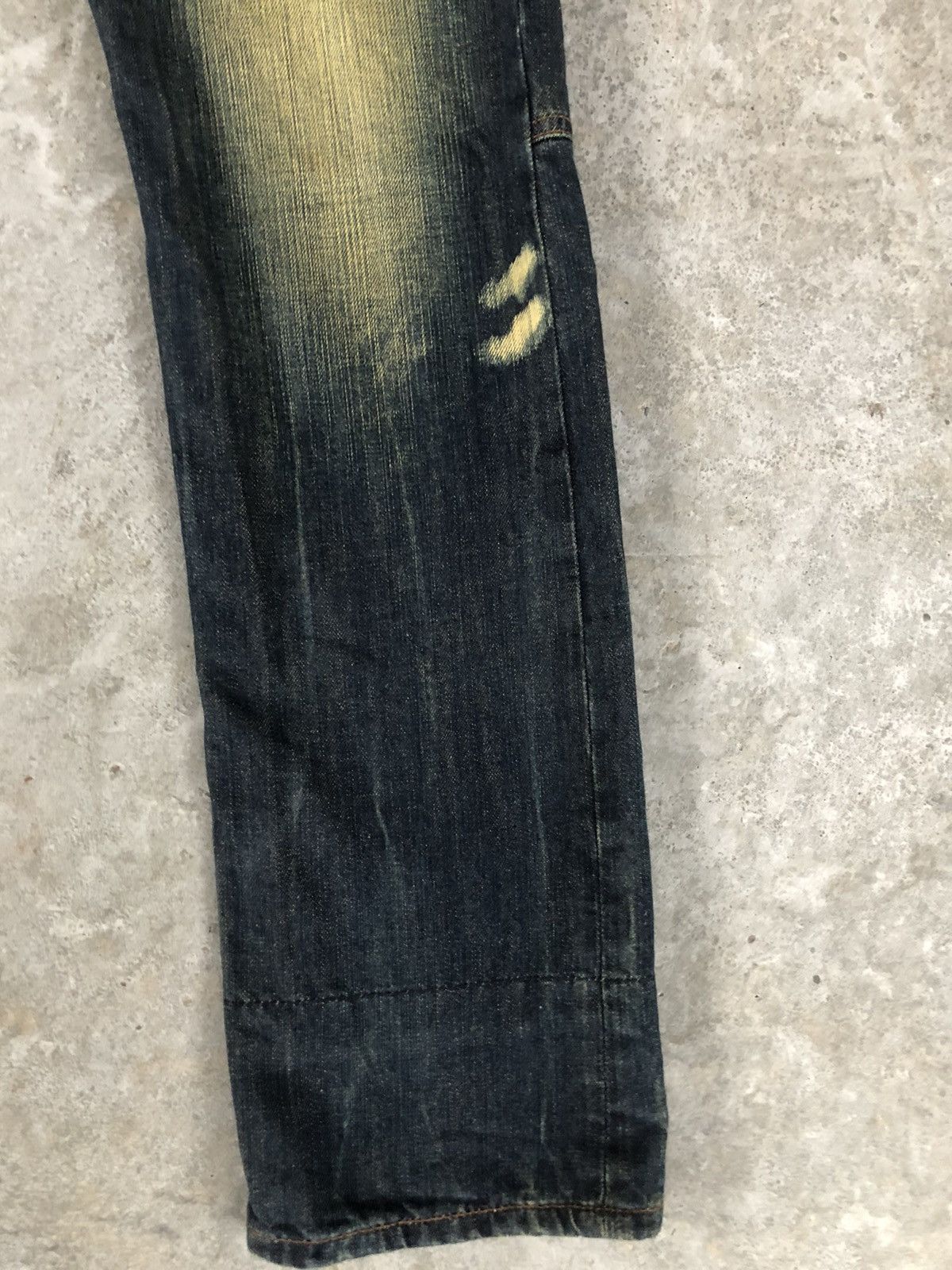 Japanese Brand Dominate Handcrafted Double Waist Embroidered Jeans Mudwash Size US 30 / EU 46 - 7 Thumbnail