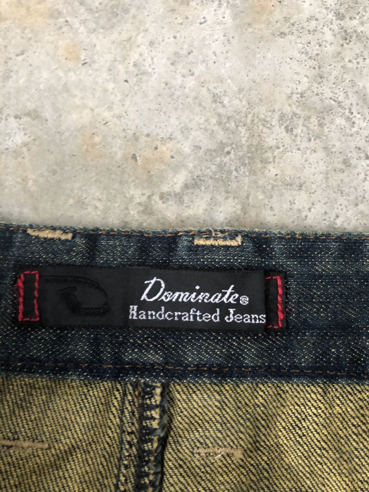 Japanese Brand Dominate Handcrafted Double Waist Embroidered Jeans Mudwash Size US 30 / EU 46 - 15 Thumbnail
