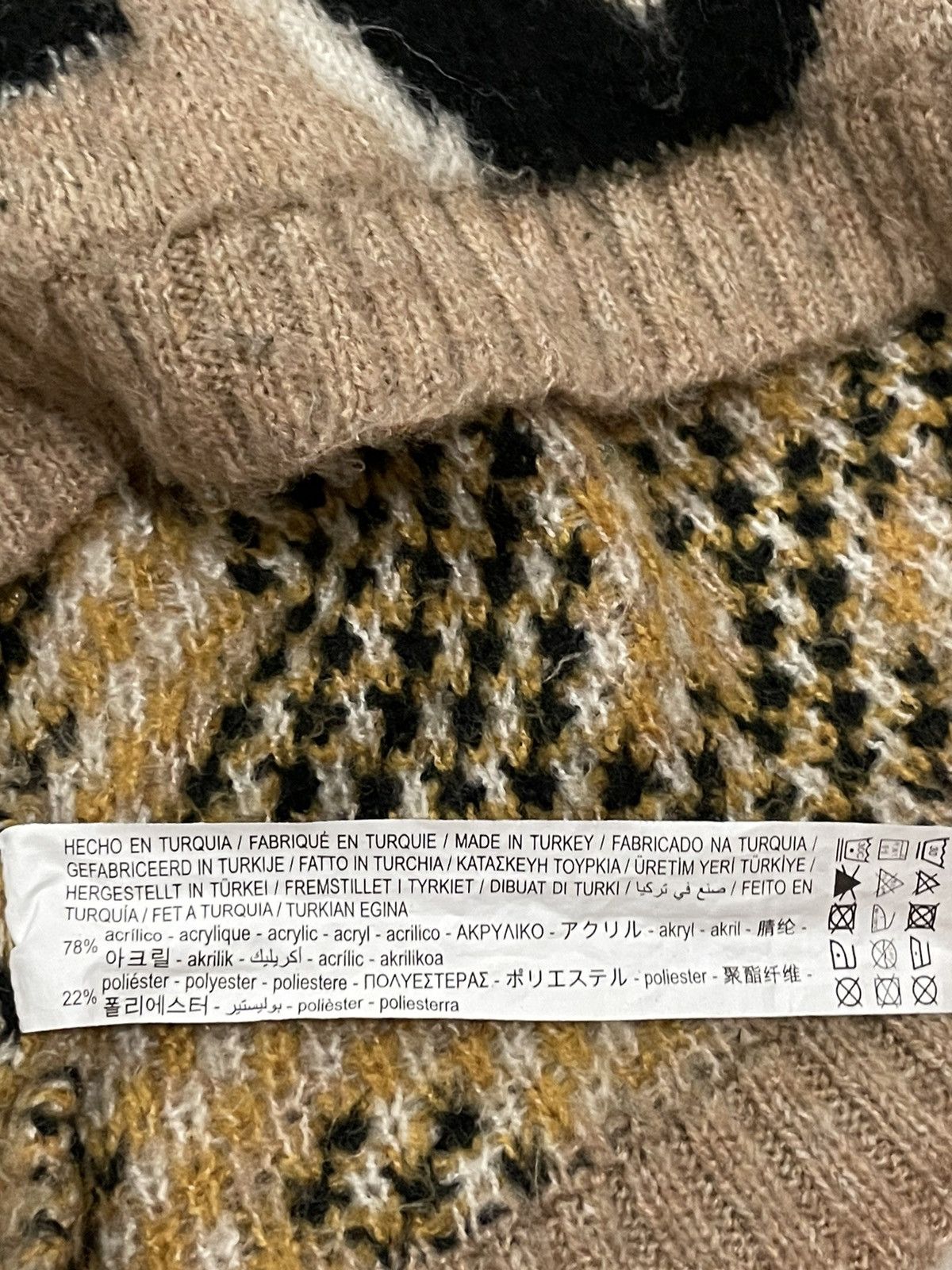 Beauty Beast × Japanese Brand STRADIVARIUS LEOPARD MOHAIR KNITWEAR Size US L / EU 52-54 / 3 - 3 Thumbnail