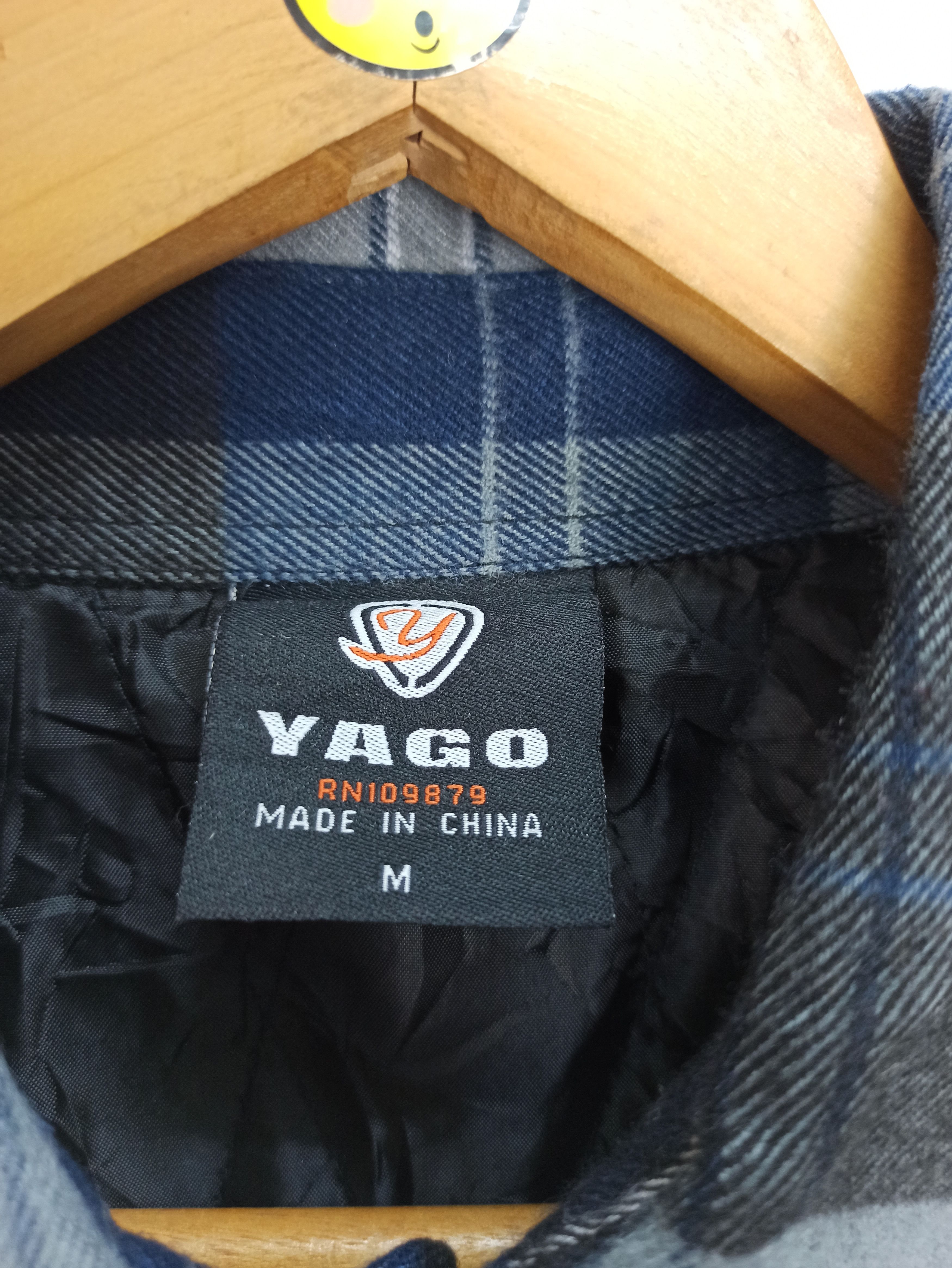 Flannel RARE Yoga Flannel up Button 2 Pocket Nice Design Size US M / EU 48-50 / 2 - 7 Thumbnail