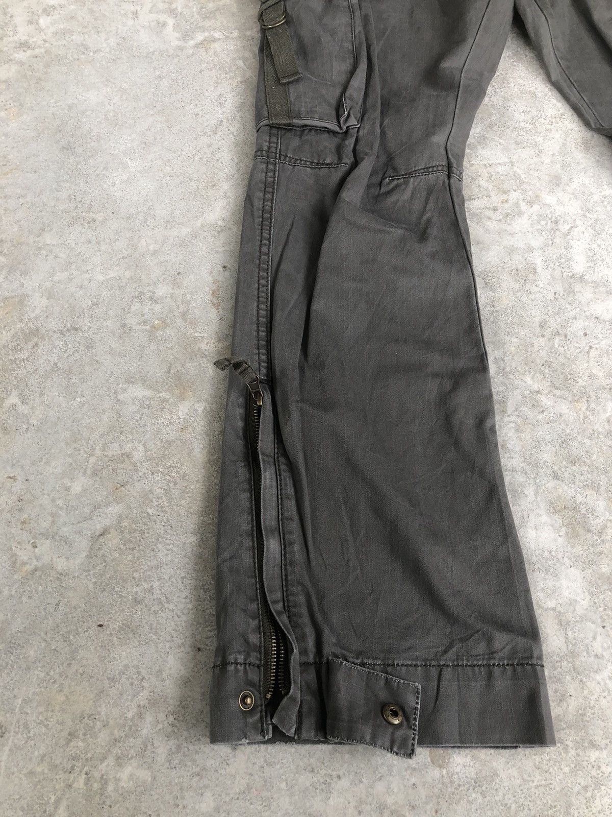 Japanese Brand Z-07B52X Cargo Pants Zipper Leg Bondage Size US 30 / EU 46 - 7 Thumbnail