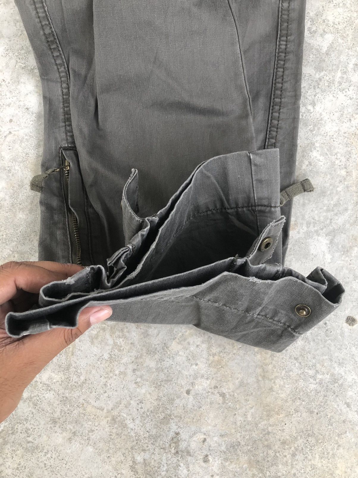 Japanese Brand Z-07B52X Cargo Pants Zipper Leg Bondage Size US 30 / EU 46 - 8 Thumbnail