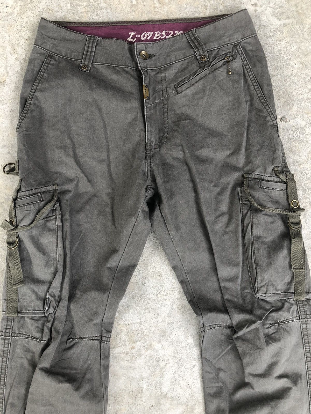 Japanese Brand Z-07B52X Cargo Pants Zipper Leg Bondage Size US 30 / EU 46 - 2 Thumbnail