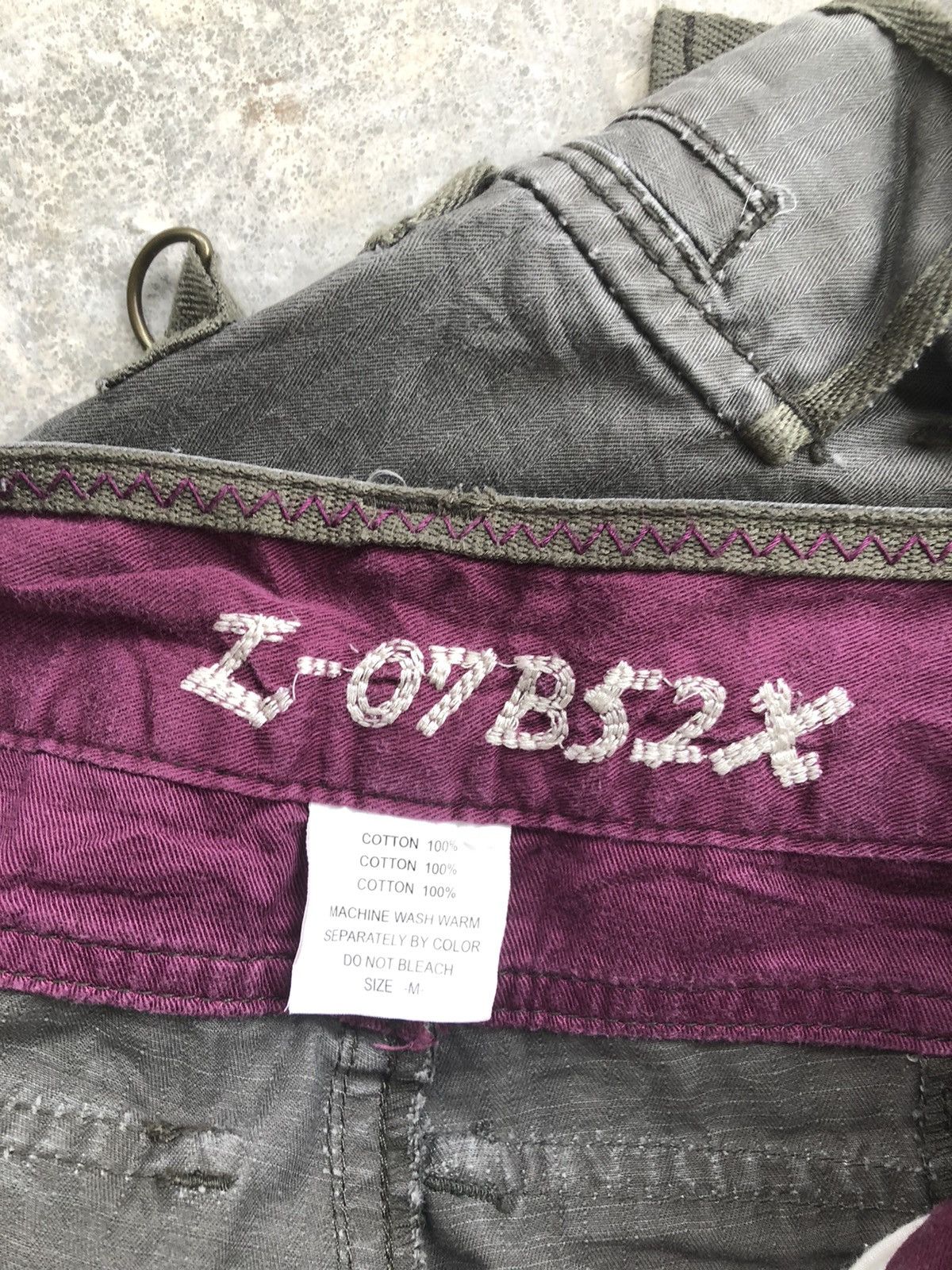 Japanese Brand Z-07B52X Cargo Pants Zipper Leg Bondage Size US 30 / EU 46 - 10 Thumbnail