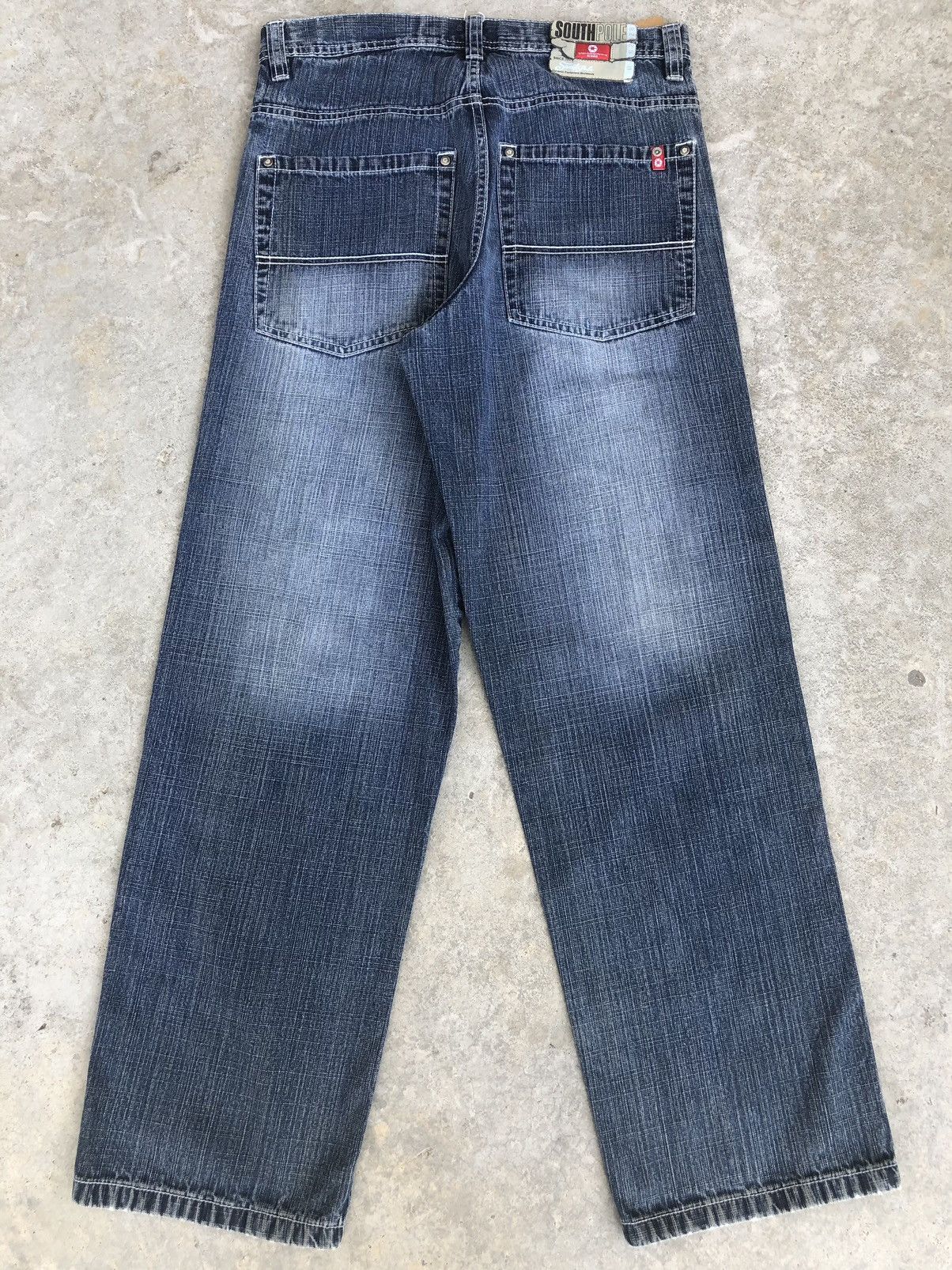 Southpole Southpole Baggy Jeans Hip Hop Distressed Jeans Size US 33 - 1 Thumbnail