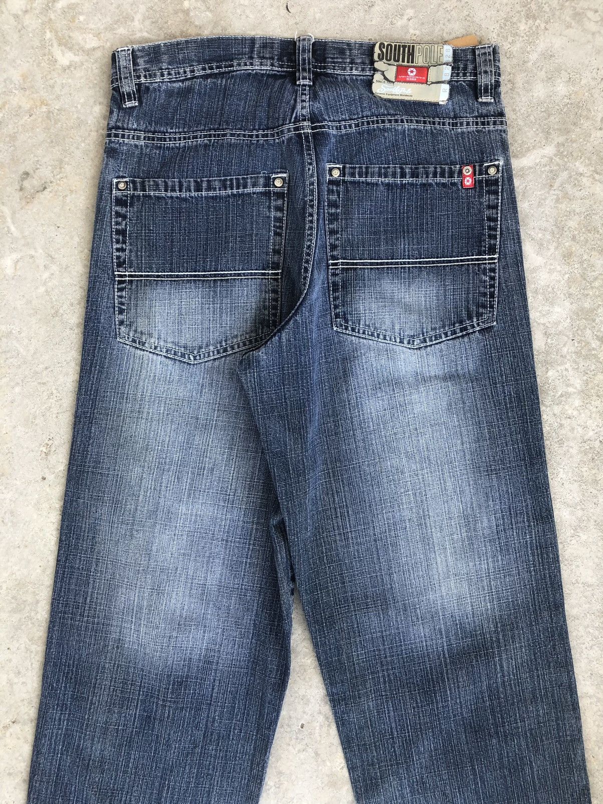 Southpole Southpole Baggy Jeans Hip Hop Distressed Jeans Size US 33 - 8 Thumbnail
