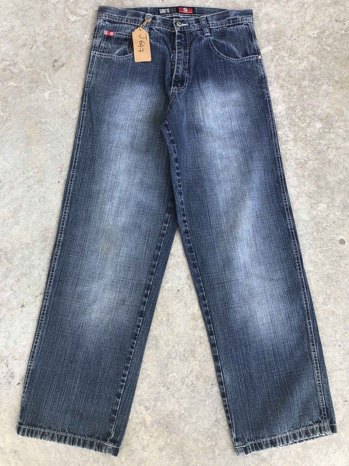 Southpole Southpole Baggy Jeans Hip Hop Distressed Jeans Size US 33 - 2 Thumbnail