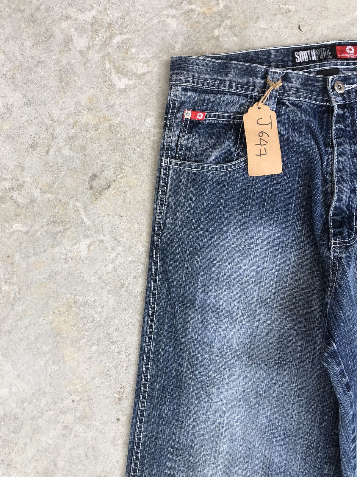 Southpole Southpole Baggy Jeans Hip Hop Distressed Jeans Size US 33 - 4 Thumbnail