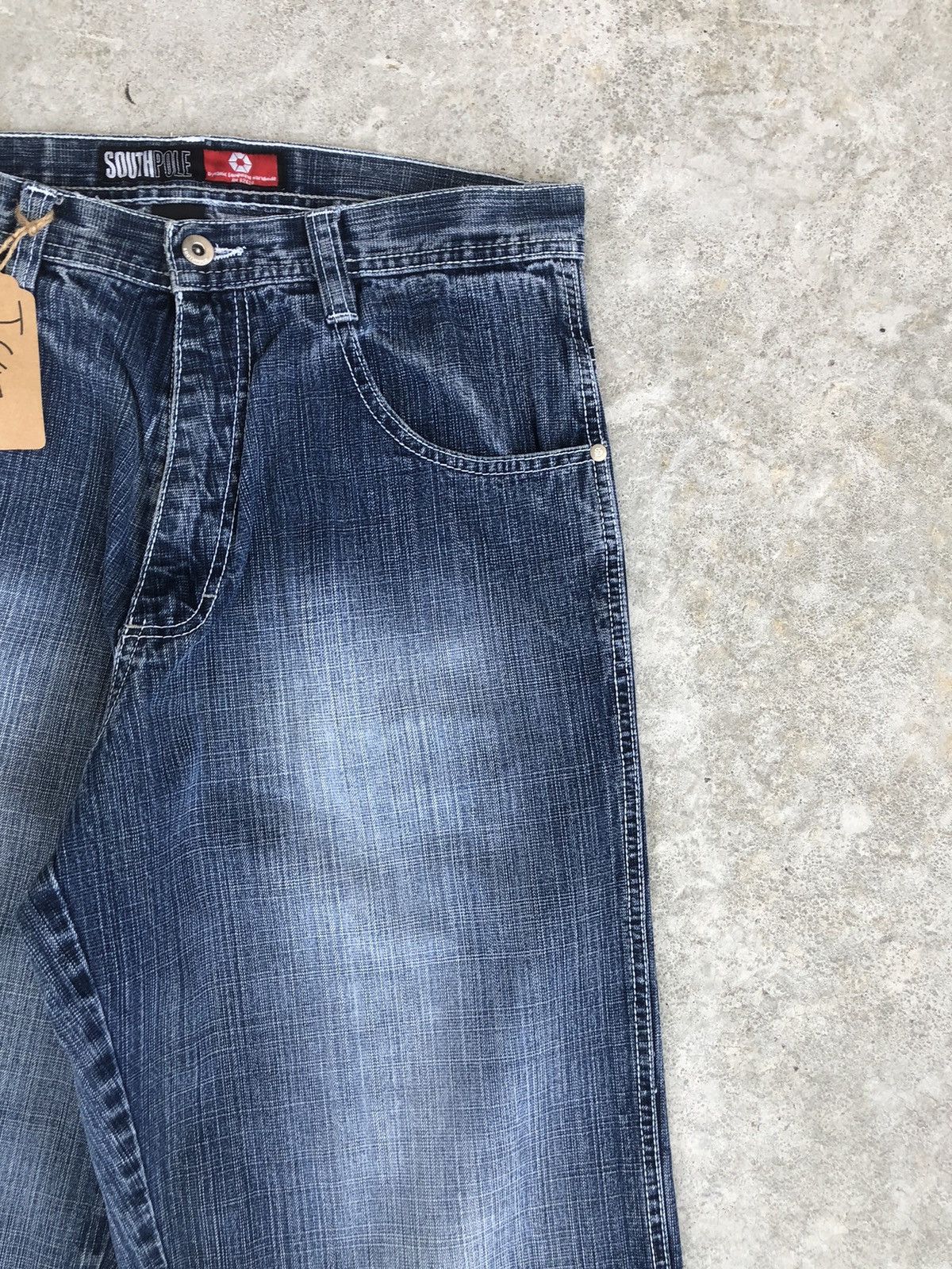 Southpole Southpole Baggy Jeans Hip Hop Distressed Jeans Size US 33 - 5 Thumbnail