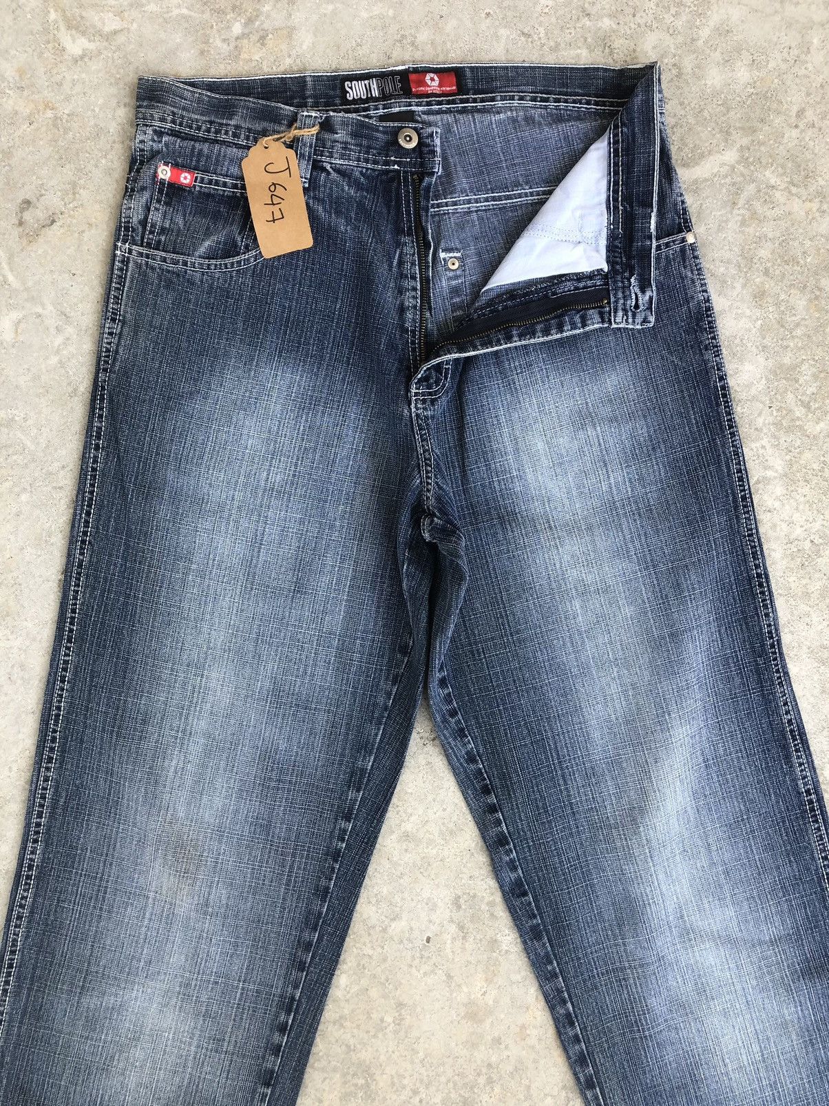 Southpole Southpole Baggy Jeans Hip Hop Distressed Jeans Size US 33 - 3 Thumbnail
