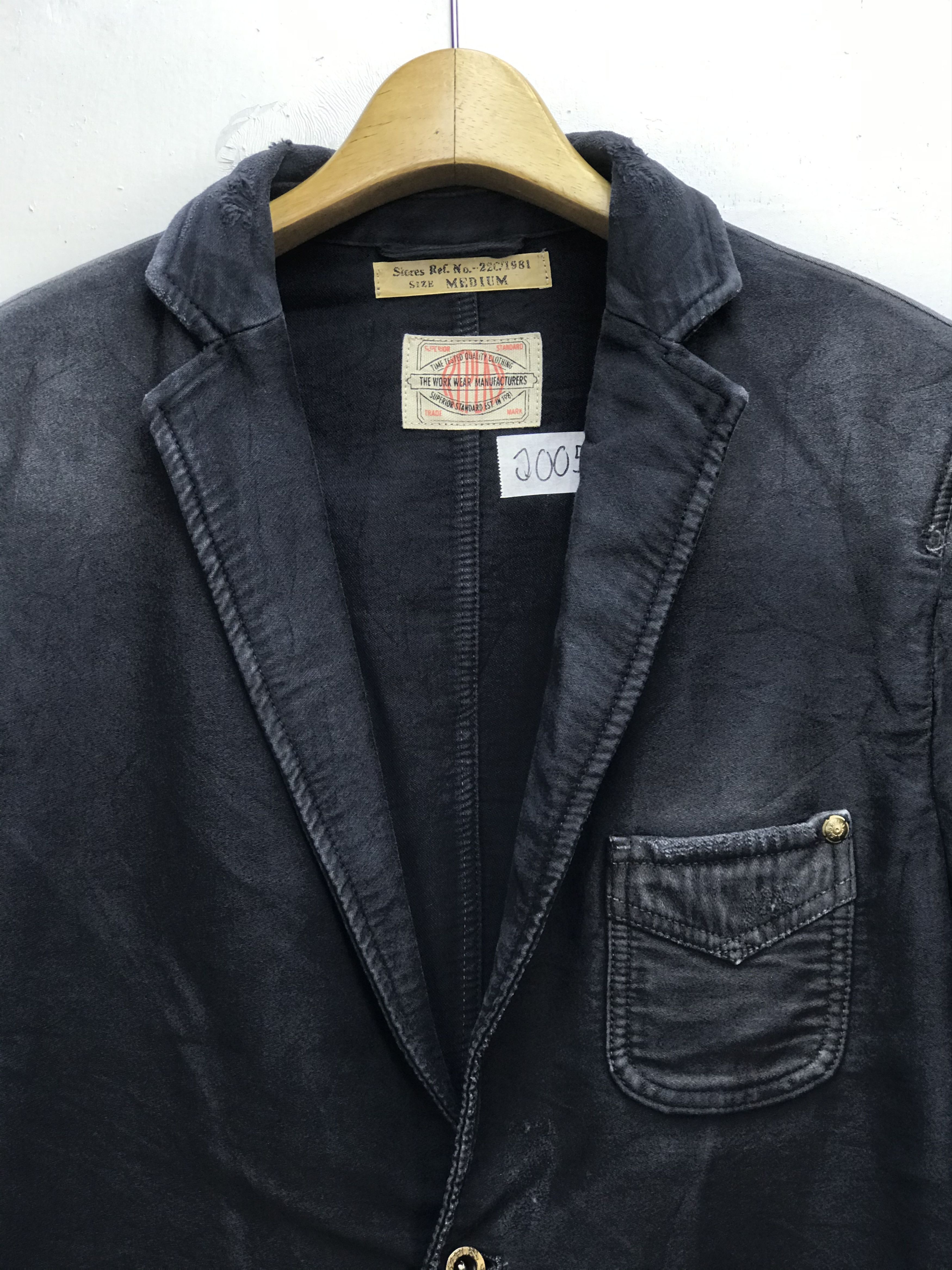 Replay REPLAY DISTRESSED LOUNGE JACKET Size US M / EU 48-50 / 2 - 3 Thumbnail