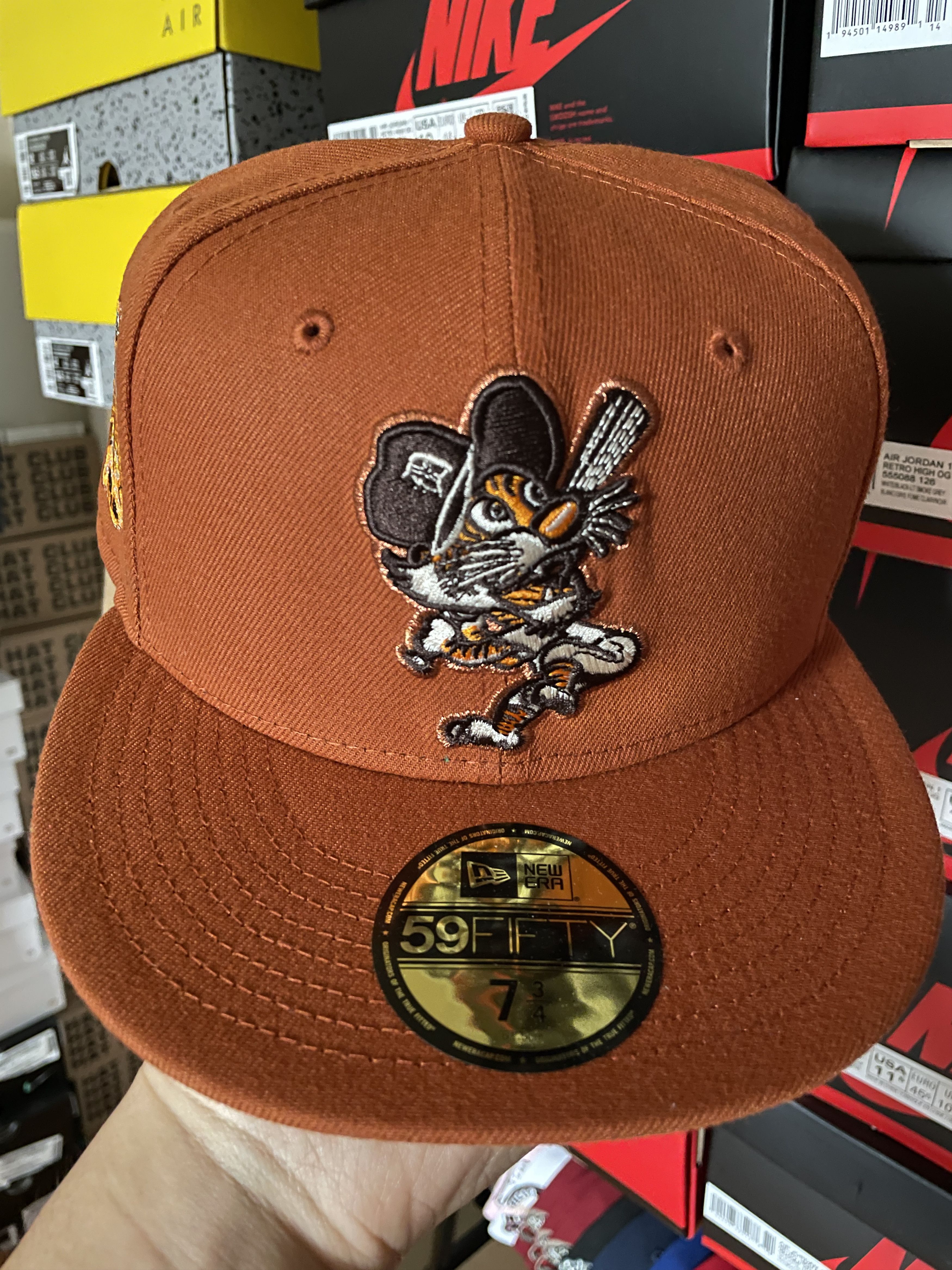 Hat Club × MLB × New Era 7 3/4 Hatclub Campfire Detroit Tigers Orange Green Stadium Size ONE SIZE - 2 Thumbnail