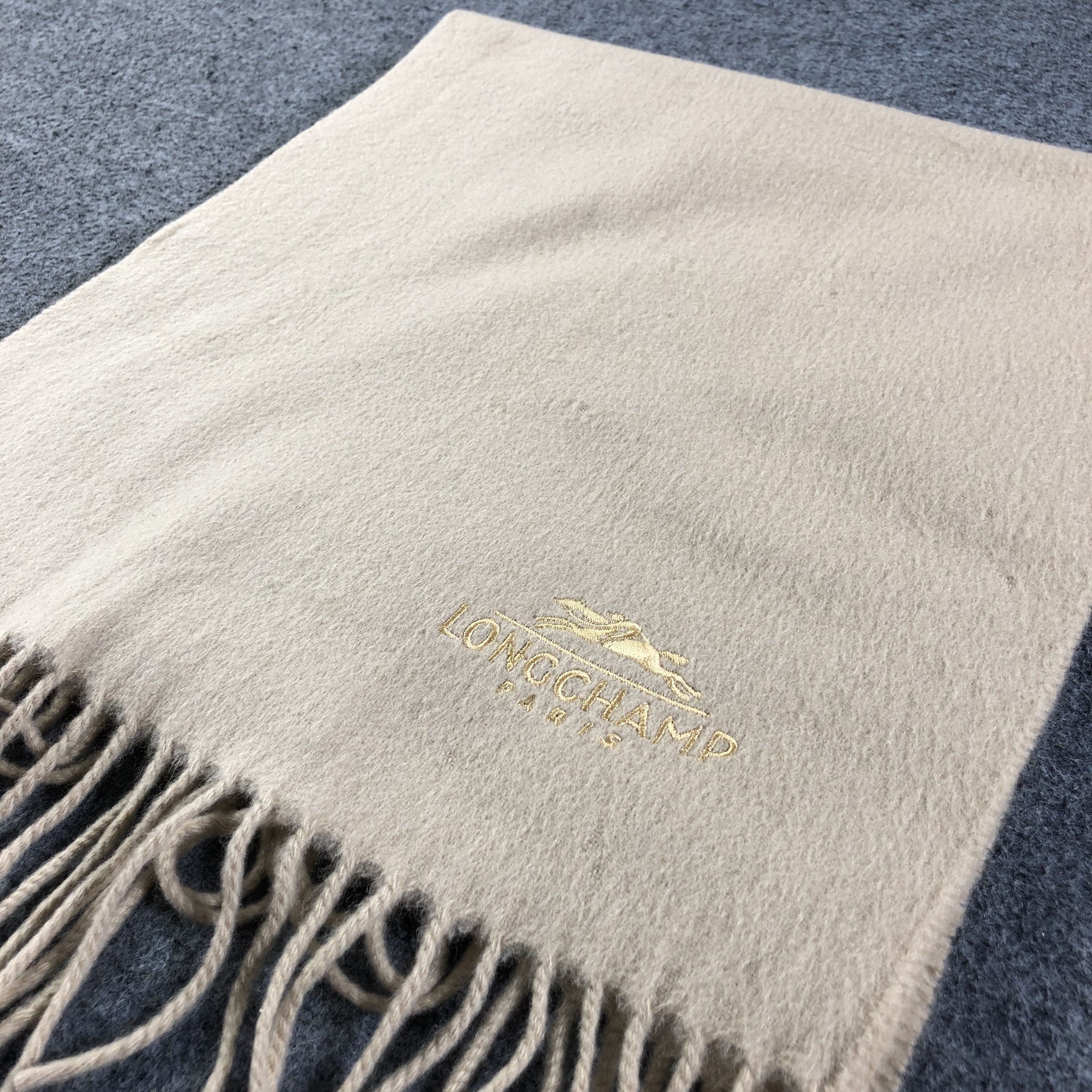 Longchamp Longchamp Cashmere Scarf Muffler V1226 Size ONE SIZE - 2 Thumbnail