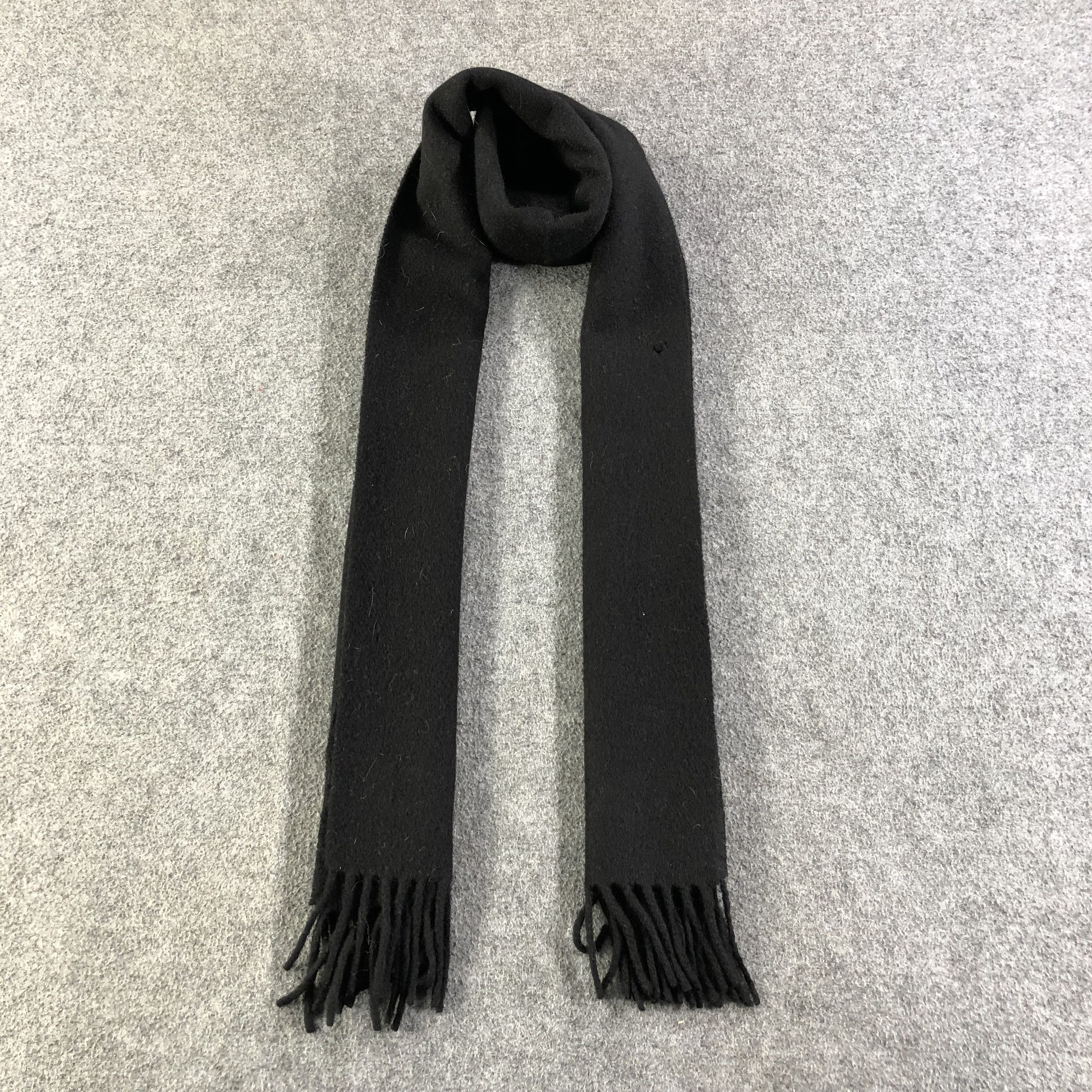 Vivienne Westwood Vivienne Westwood Plain Black Wool Scarf Muffler V1330 Size ONE SIZE - 1 Thumbnail