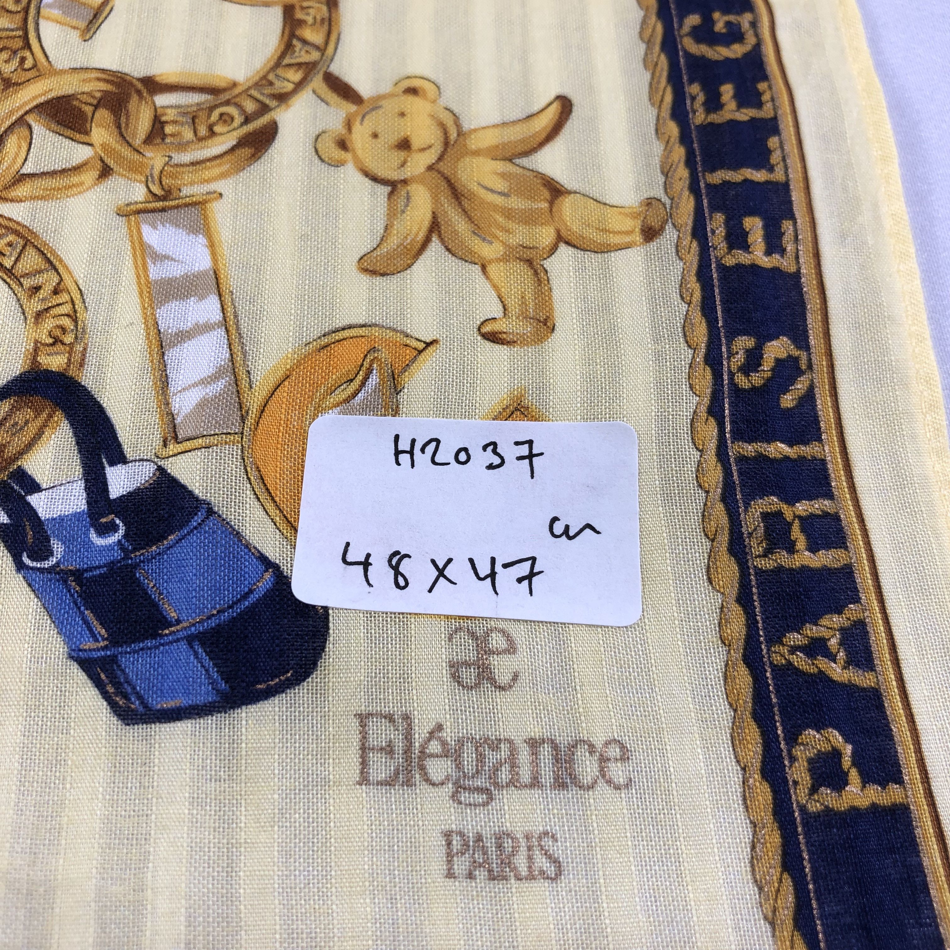 Vintage Elegance Paris Handkerchief Neckerchief Bandana H2037 Size ONE SIZE - 5 Thumbnail
