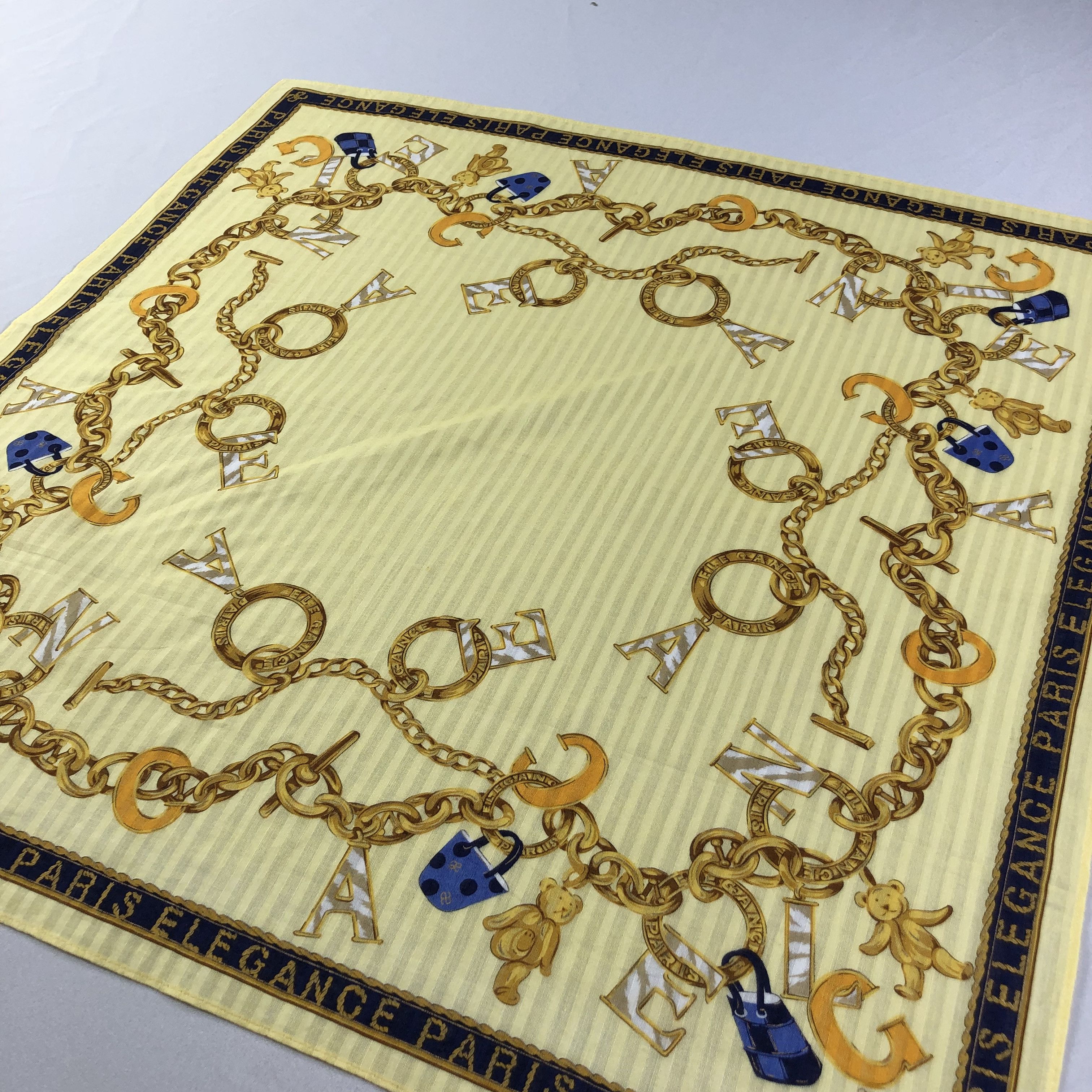 Vintage Elegance Paris Handkerchief Neckerchief Bandana H2037 Size ONE SIZE - 3 Thumbnail