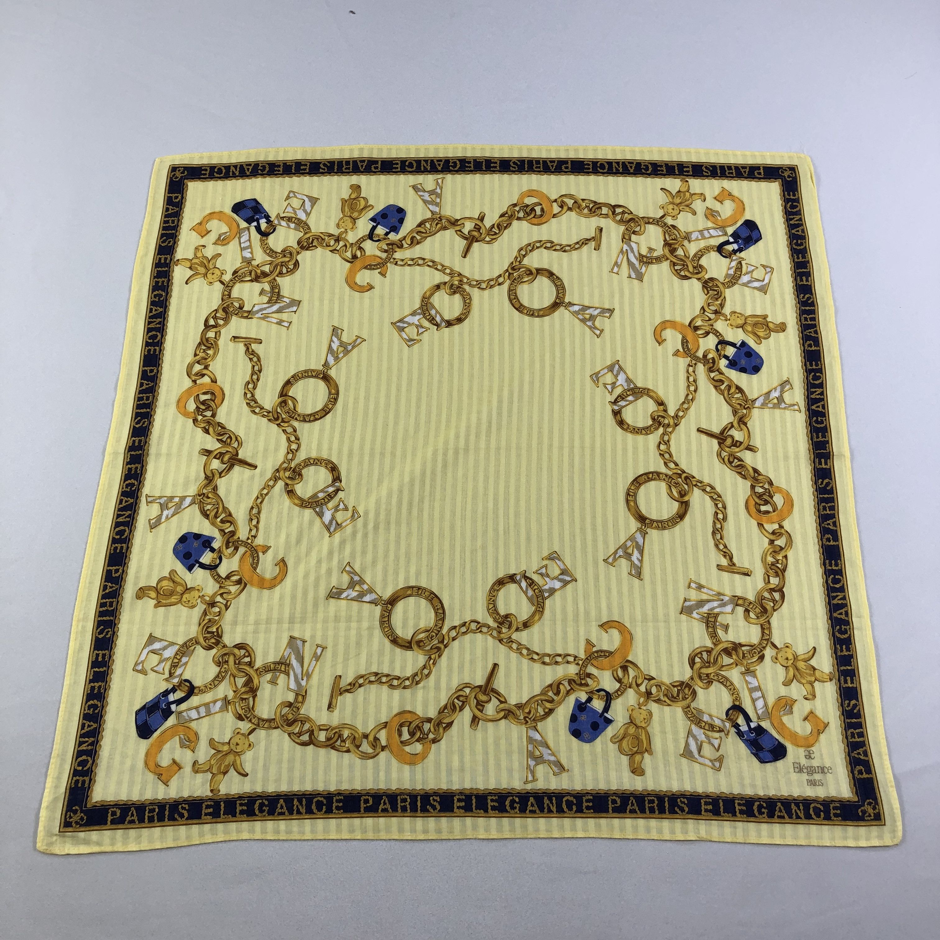 Vintage Elegance Paris Handkerchief Neckerchief Bandana H2037 Size ONE SIZE - 1 Thumbnail