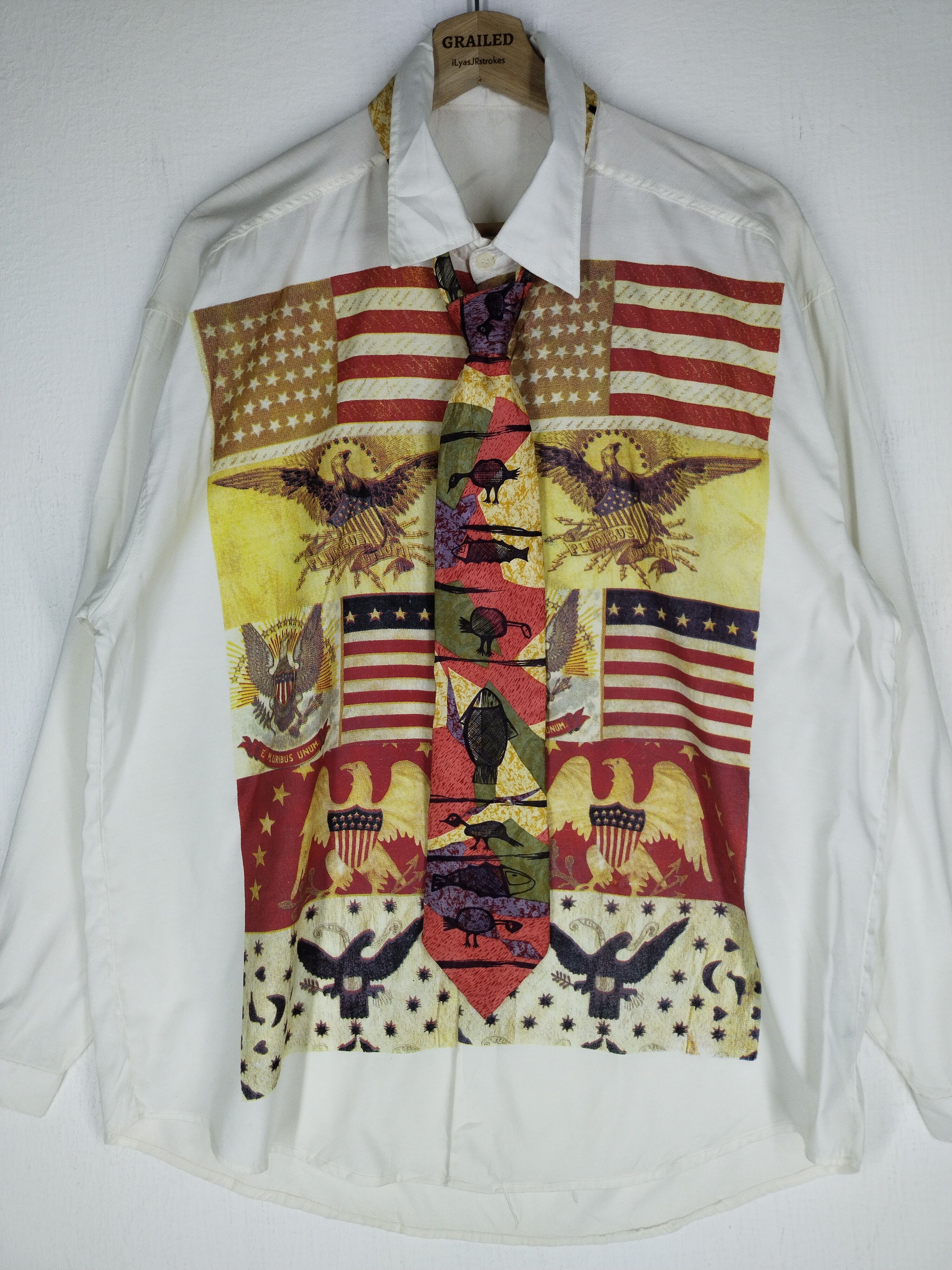 Japanese Brand 🔥 VTG FASHION NOVA AND TIE LONG SLEEVE Size US L / EU 52-54 / 3 - 12 Thumbnail