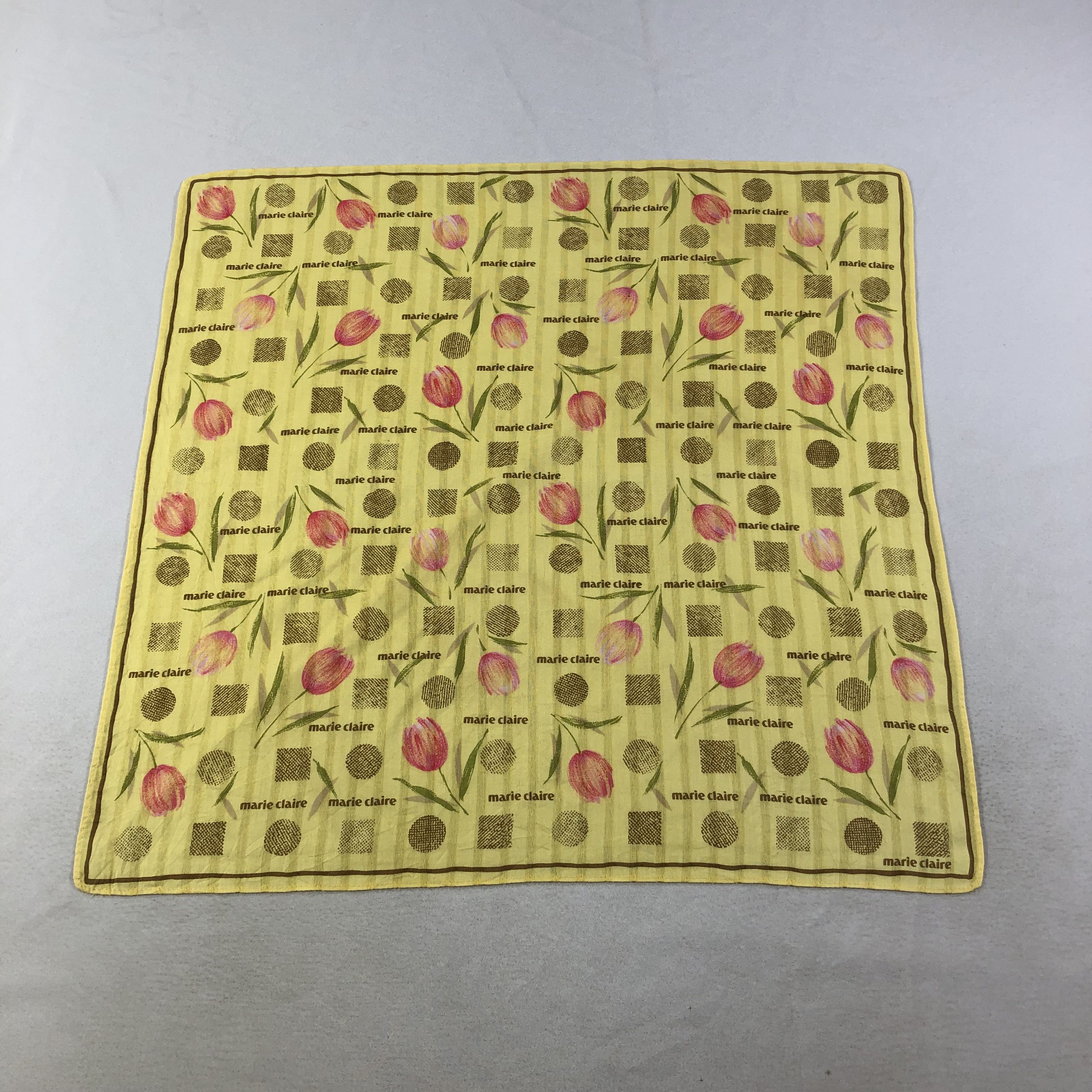 Vintage Marie Claire Floral Handkerchief Neckerchief Bandana H2289 Size ONE SIZE - 1 Thumbnail