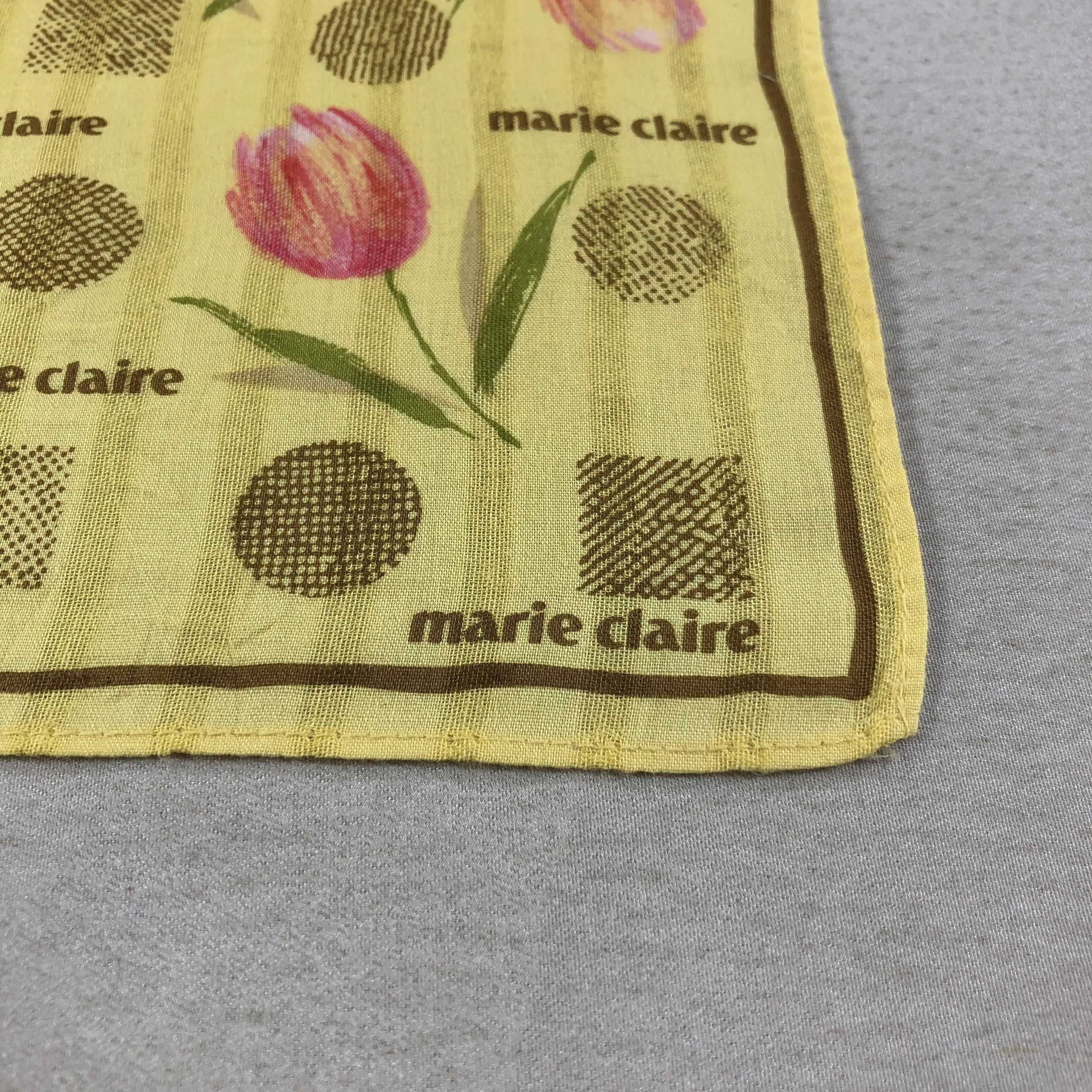 Vintage Marie Claire Floral Handkerchief Neckerchief Bandana H2289 Size ONE SIZE - 4 Thumbnail