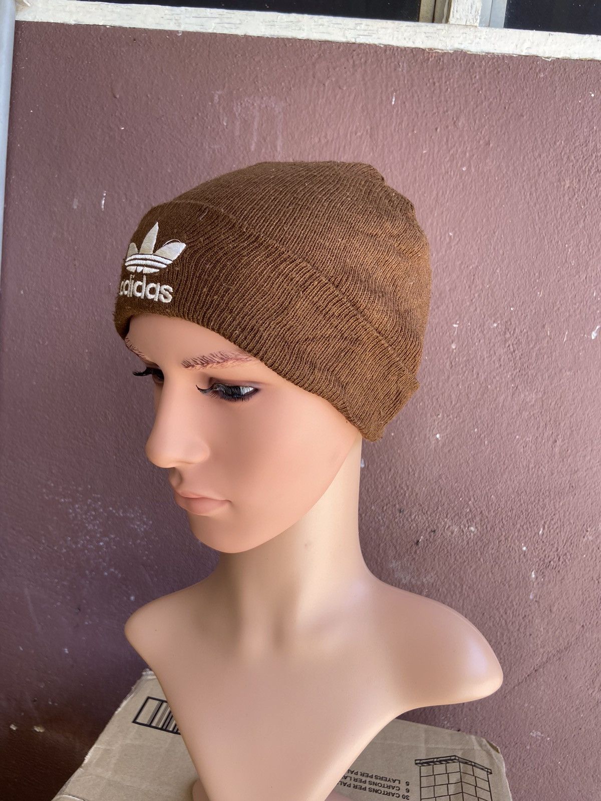 Adidas Vintage Adidas Trifoil Logo Beanie Hat Size ONE SIZE - 2 Thumbnail