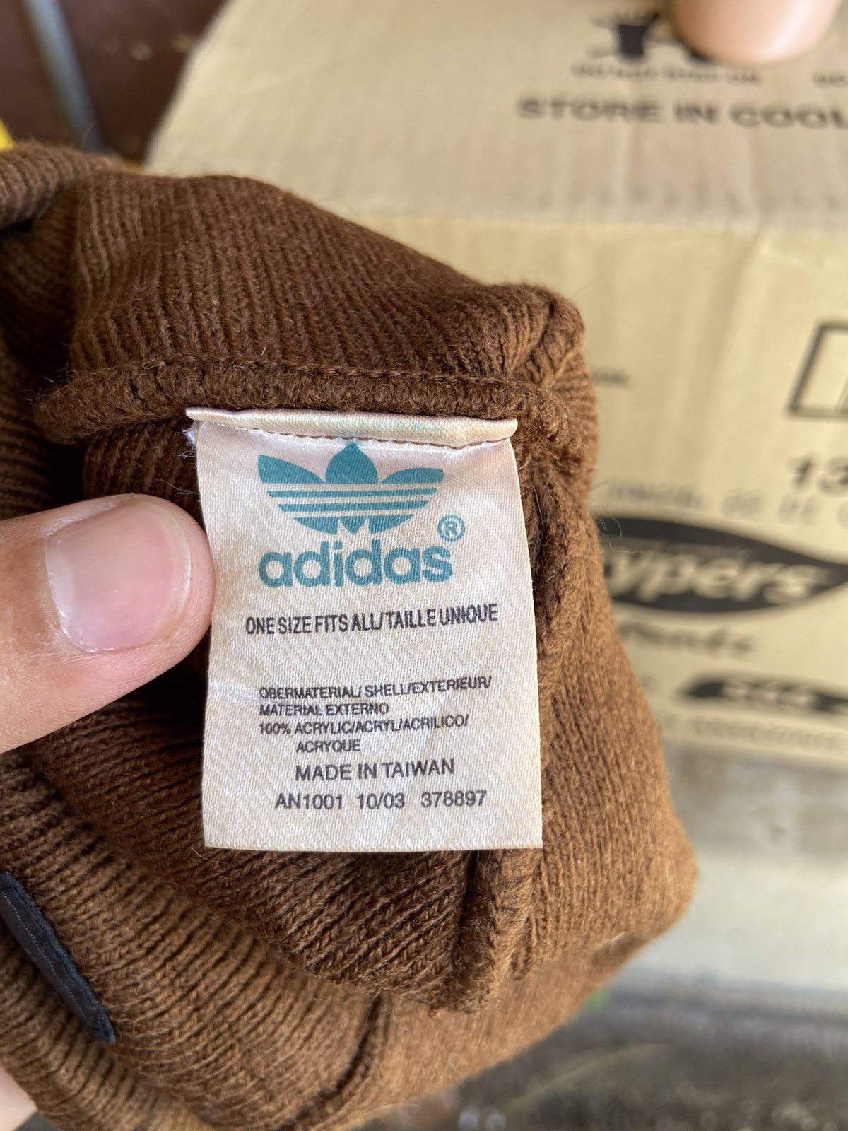 Adidas Vintage Adidas Trifoil Logo Beanie Hat Size ONE SIZE - 5 Thumbnail