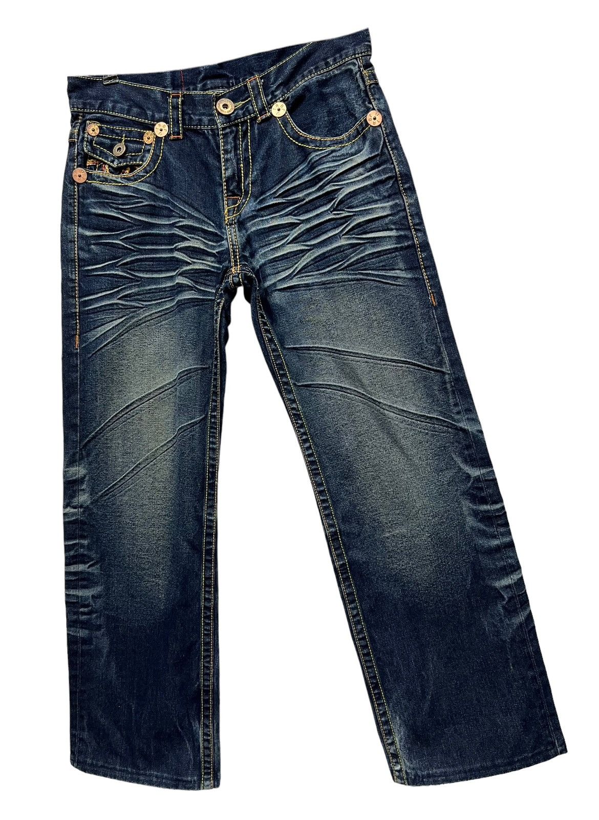 True Religion × Vintage 🔥90’s TRUE RELIGION BILLY SUPER T Whisker Denim Easy Fit Size 32" / US 10 / IT 46 - 4 Thumbnail