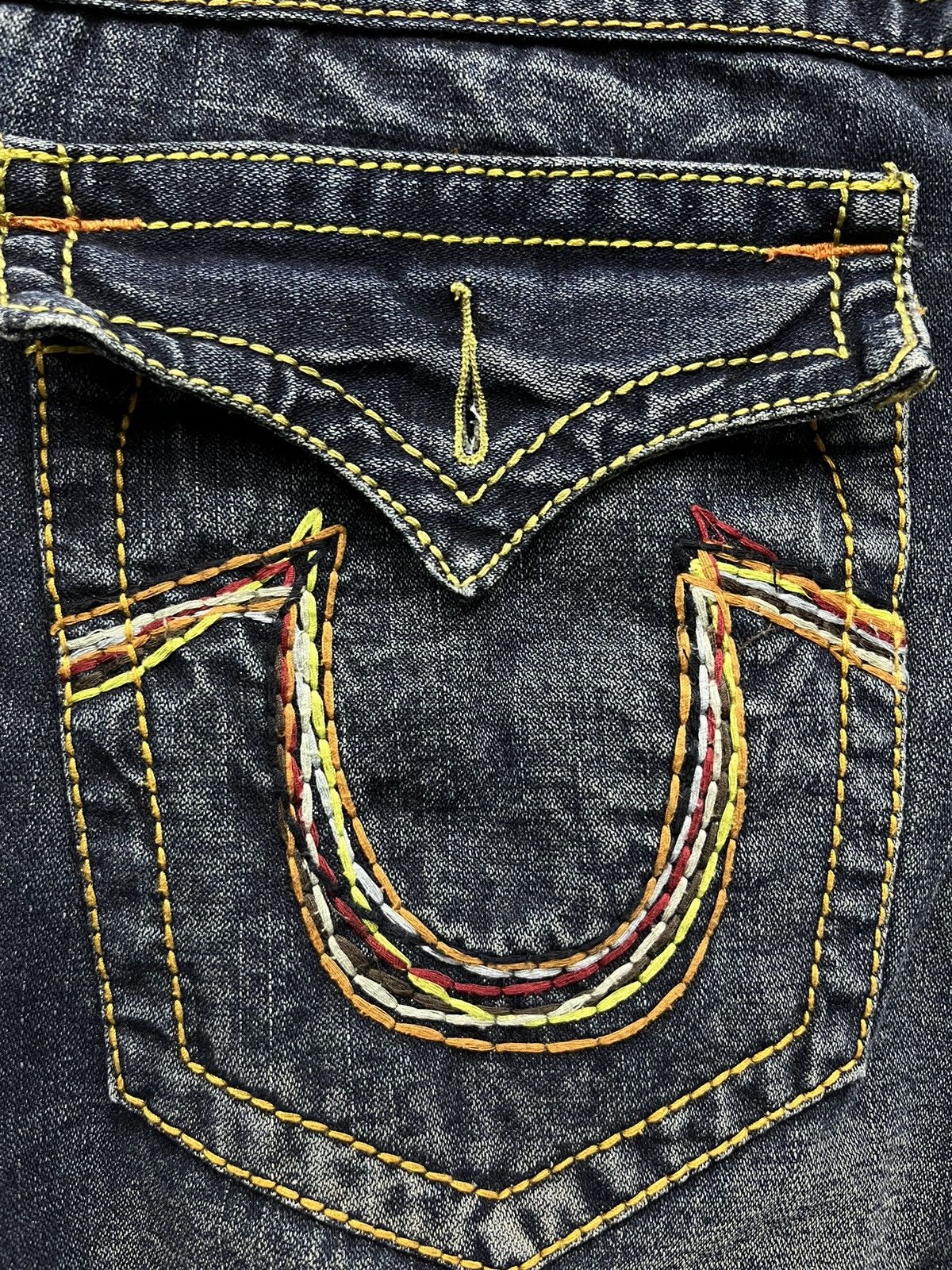 True Religion × Vintage 🔥90’s TRUE RELIGION BILLY SUPER T Whisker Denim Easy Fit Size 32" / US 10 / IT 46 - 6 Thumbnail