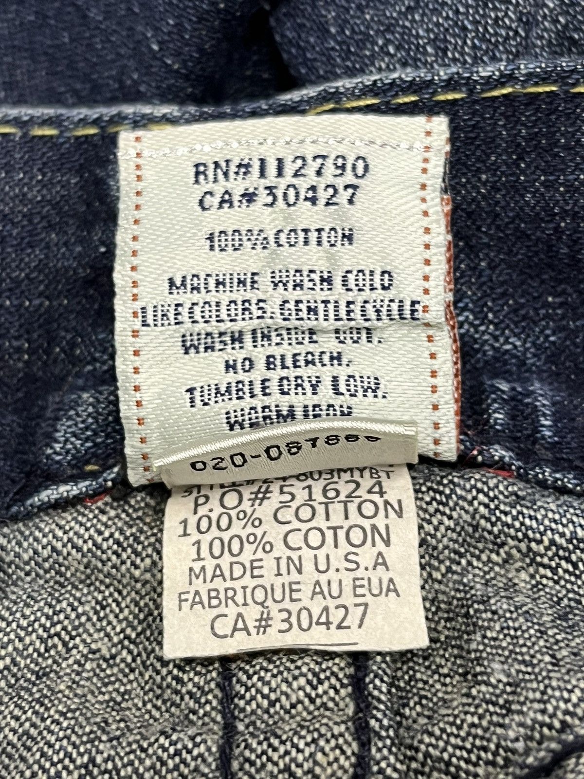 True Religion × Vintage 🔥90’s TRUE RELIGION BILLY SUPER T Whisker Denim Easy Fit Size 32" / US 10 / IT 46 - 12 Thumbnail