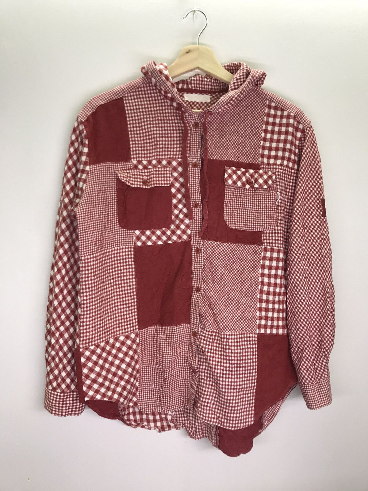 Designer Rare!🇯🇵Brand Pink House Full Patch work Hoodie Flannel Size US M / EU 48-50 / 2 - 1 Thumbnail