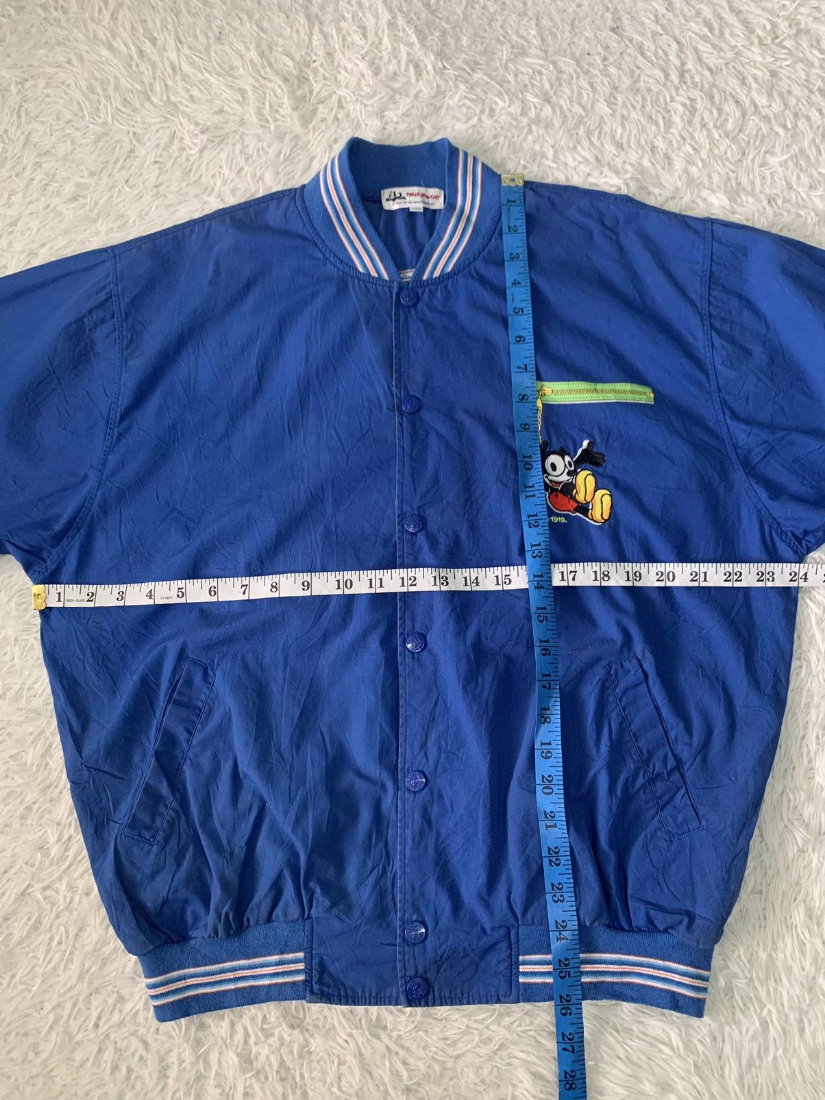 Anime × Cartoon Network × Vintage Vtg 1919 Felix The Cat Jacket Big Printed & Embroidered Size US M / EU 48-50 / 2 - 19 Thumbnail