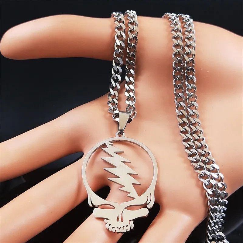 Jewelry Deadhead Skull Chain Necklace Size ONE SIZE - 1 Thumbnail