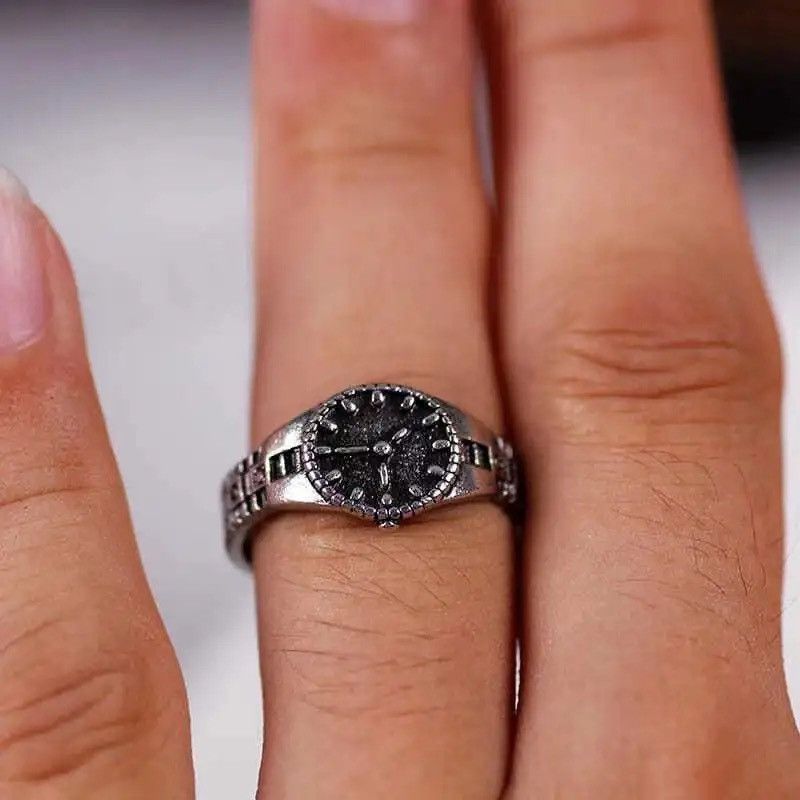 Jewelry Creative Watch Style Ring Size ONE SIZE - 3 Thumbnail