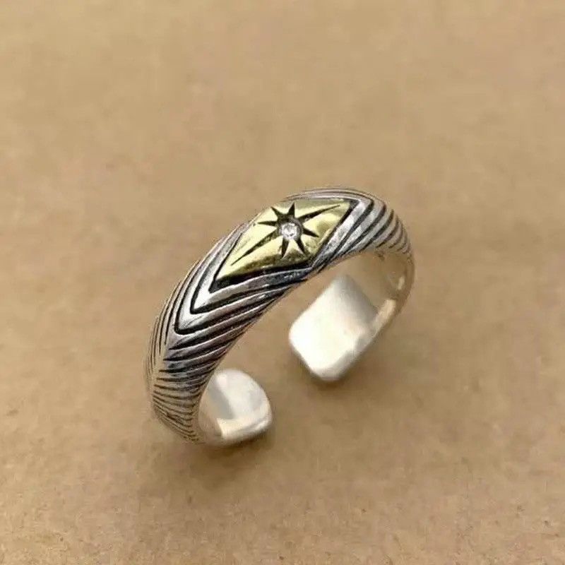 Jewelry Sun Rhinestone Cuff Ring Size ONE SIZE - 4 Thumbnail