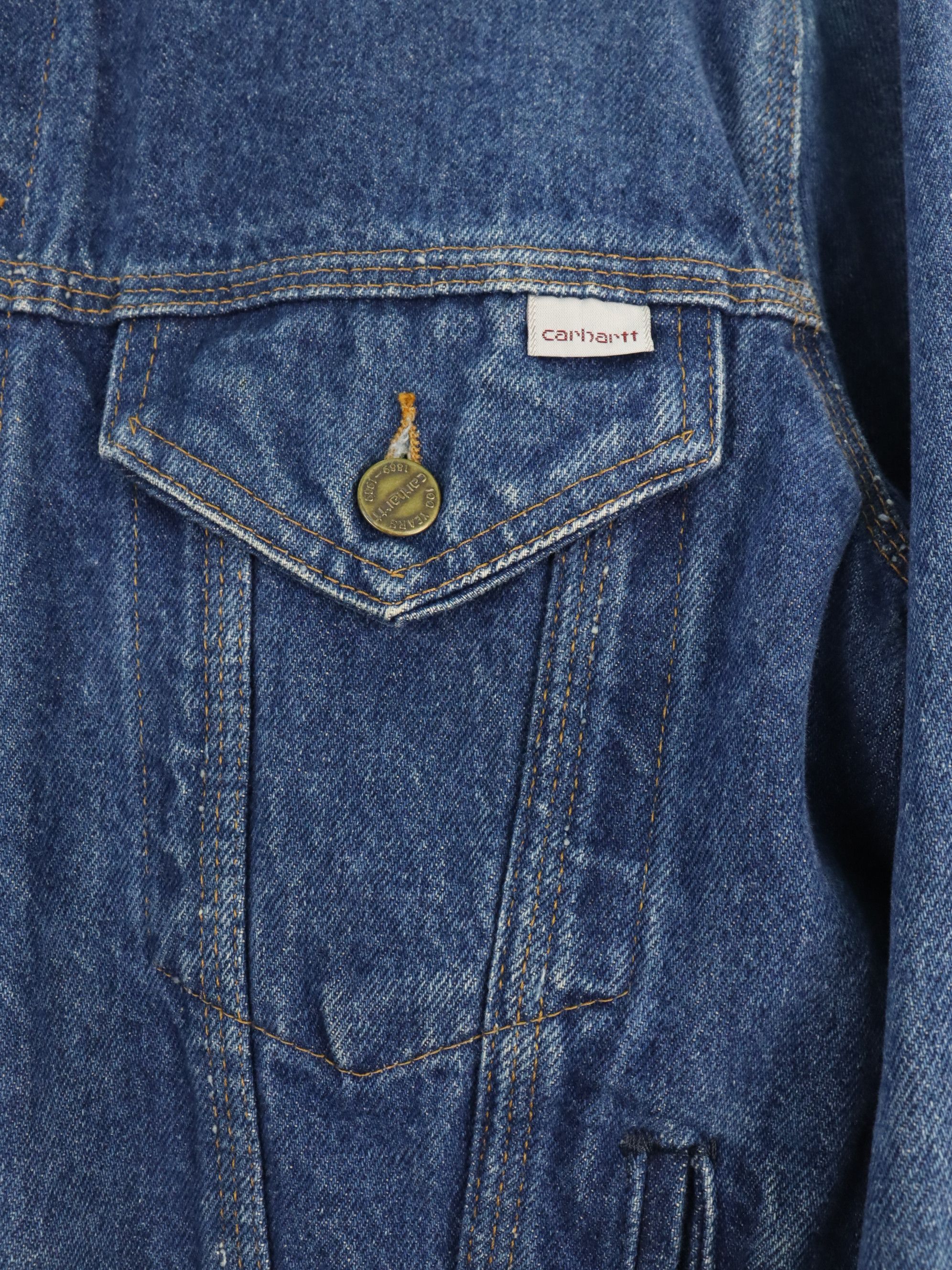 Carhartt Vintage Carhartt 100 Year Anniversary Trucker Denim Jacket Size US M / EU 48-50 / 2 - 9 Thumbnail