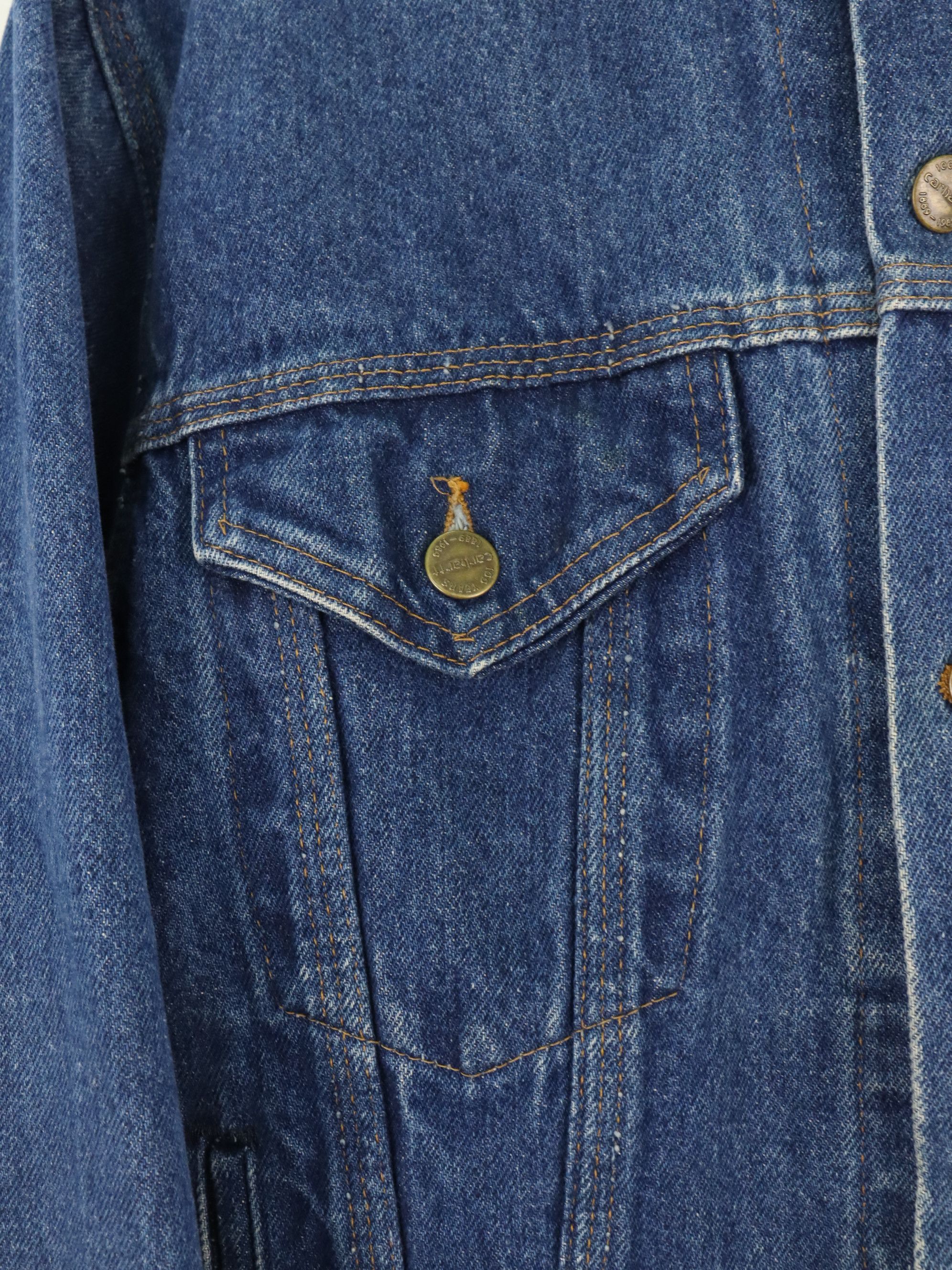 Carhartt Vintage Carhartt 100 Year Anniversary Trucker Denim Jacket Size US M / EU 48-50 / 2 - 10 Thumbnail