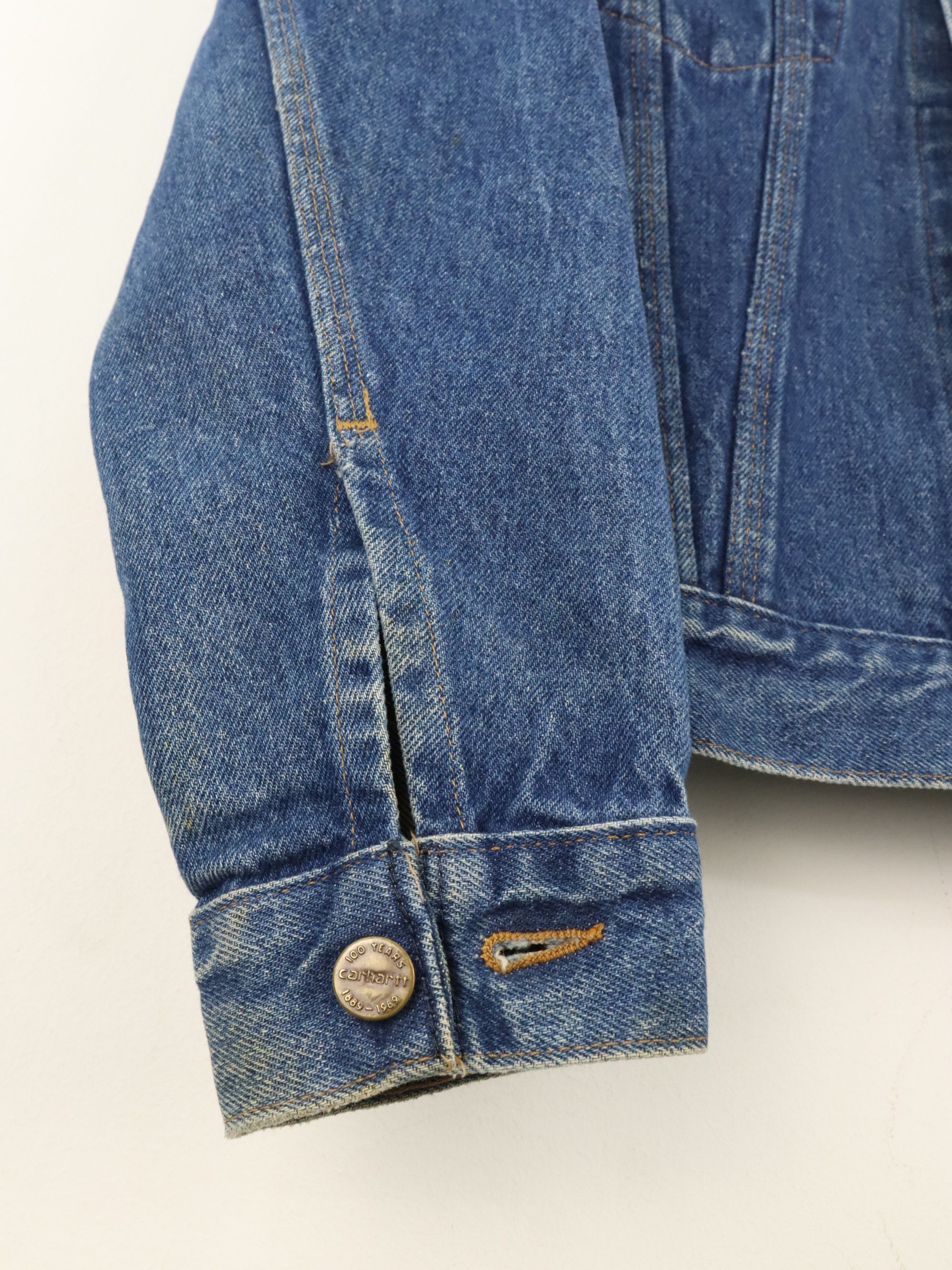 Carhartt Vintage Carhartt 100 Year Anniversary Trucker Denim Jacket Size US M / EU 48-50 / 2 - 14 Thumbnail