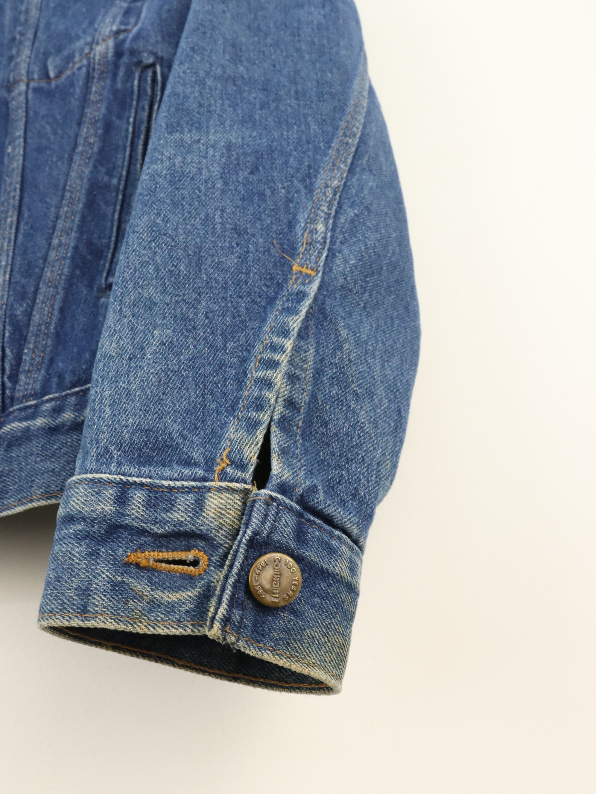 Carhartt Vintage Carhartt 100 Year Anniversary Trucker Denim Jacket Size US M / EU 48-50 / 2 - 15 Thumbnail