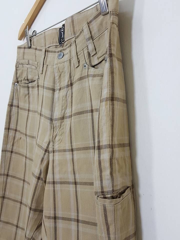 Designer Japanese Brand SACRIFICE Grid Design Pants MADE IN JAPAN Size US 35 - 3 Thumbnail