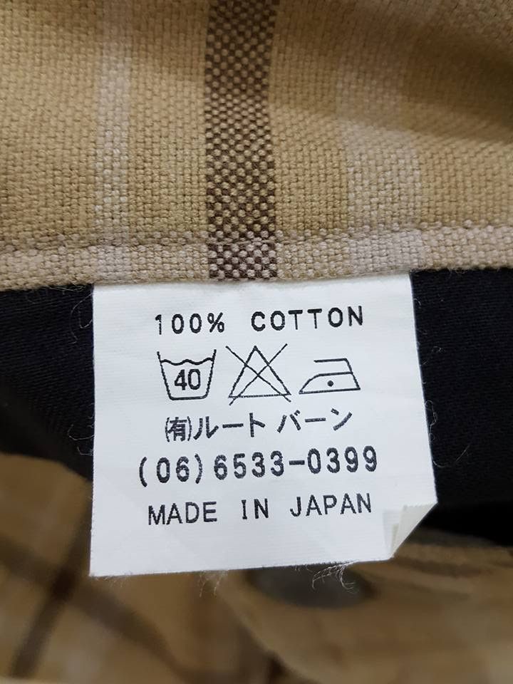 Designer Japanese Brand SACRIFICE Grid Design Pants MADE IN JAPAN Size US 35 - 18 Preview