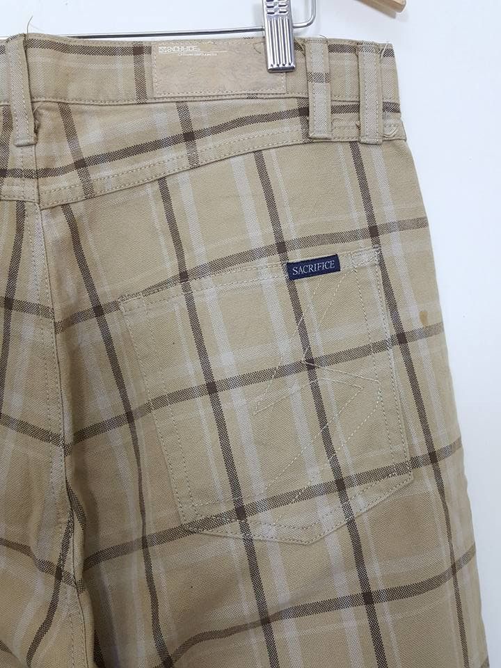 Designer × Japanese Brand Japanese Brand SACRIFICE Grid Design Pants MADE IN JAPAN Size US 35 - 8 Thumbnail