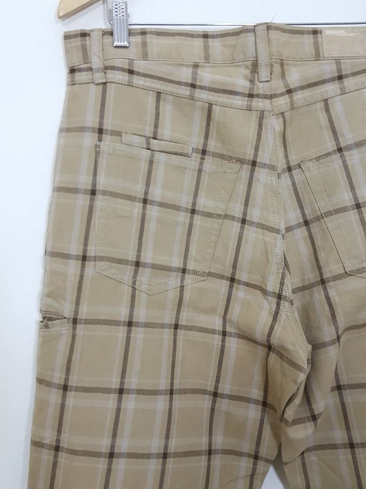 Designer Japanese Brand SACRIFICE Grid Design Pants MADE IN JAPAN Size US 35 - 4 Thumbnail