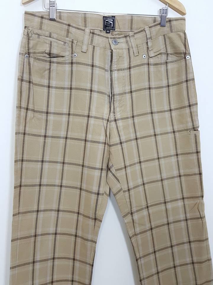 Designer Japanese Brand SACRIFICE Grid Design Pants MADE IN JAPAN Size US 35 - 7 Thumbnail