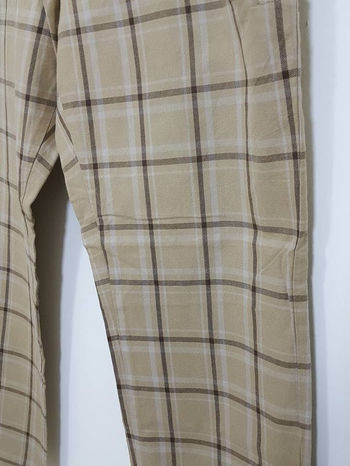 Designer Japanese Brand SACRIFICE Grid Design Pants MADE IN JAPAN Size US 35 - 10 Thumbnail