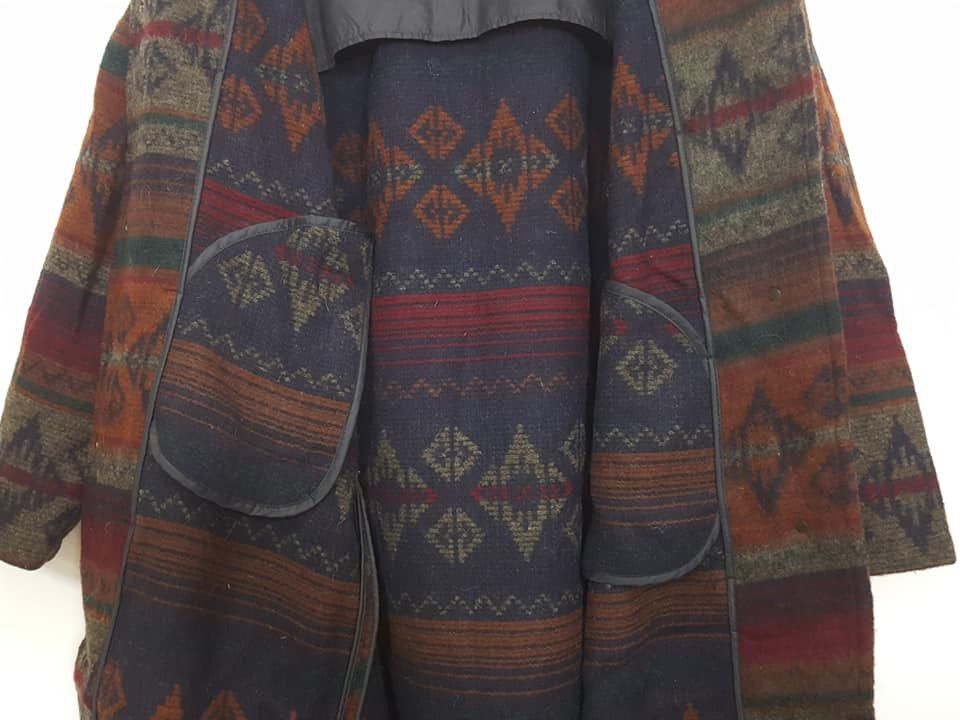 Woolrich Woolen Mills VTG. Woolrich Aztec Coachella Detachable Hoodie Long Jacket Size US L / EU 52-54 / 3 - 13 Thumbnail