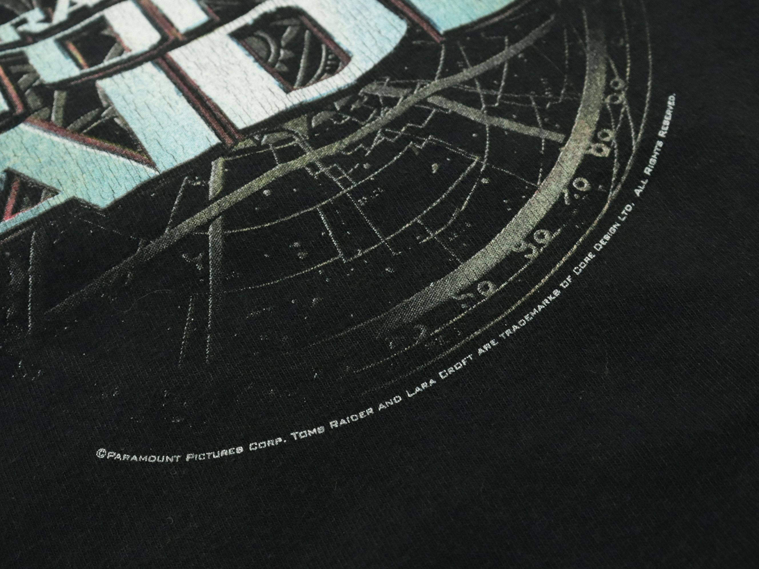 Fruit Of The Loom Vintage Movie Tomb Raider Lara Croft Angelina Jolie 2001s Size US XL / EU 56 / 4 - 13 Thumbnail