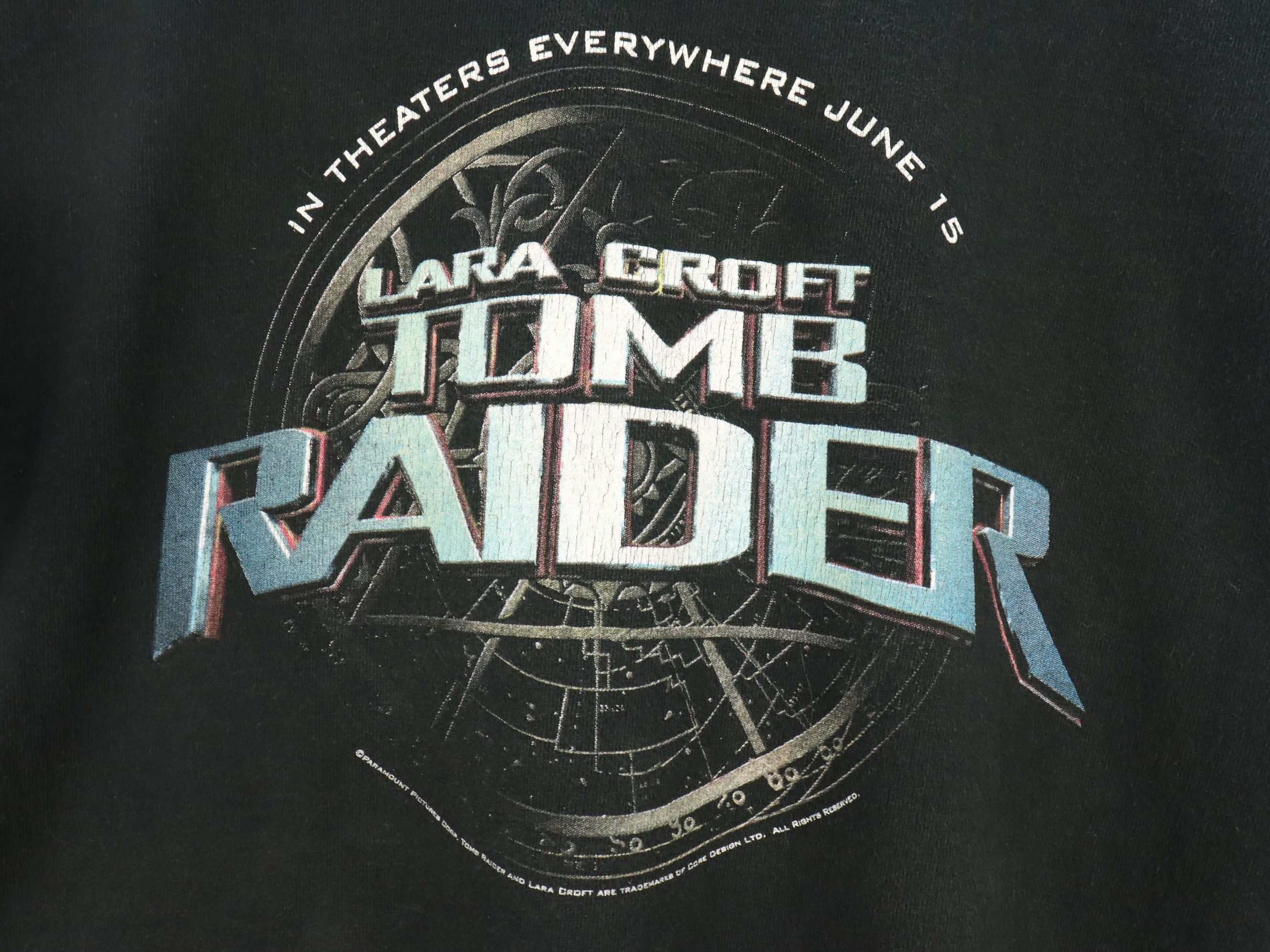 Fruit Of The Loom Vintage Movie Tomb Raider Lara Croft Angelina Jolie 2001s Size US XL / EU 56 / 4 - 10 Thumbnail