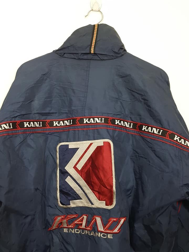 Karl Kani × Vintage Sidetape Polyester Light Rain Hooded Zipper Jacket Size US XL / EU 56 / 4 - 5 Thumbnail