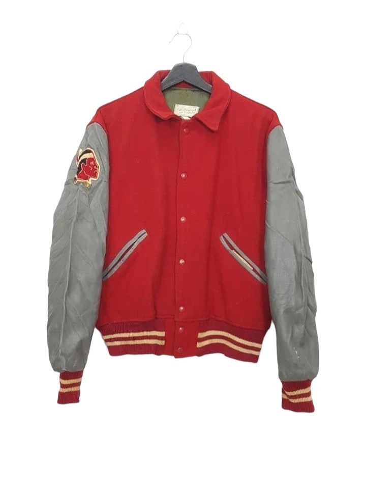 Vintage Vtg. Wool Valley Equipment & Supply Co. Varsity Jacket Size US M / EU 48-50 / 2 - 1 Thumbnail