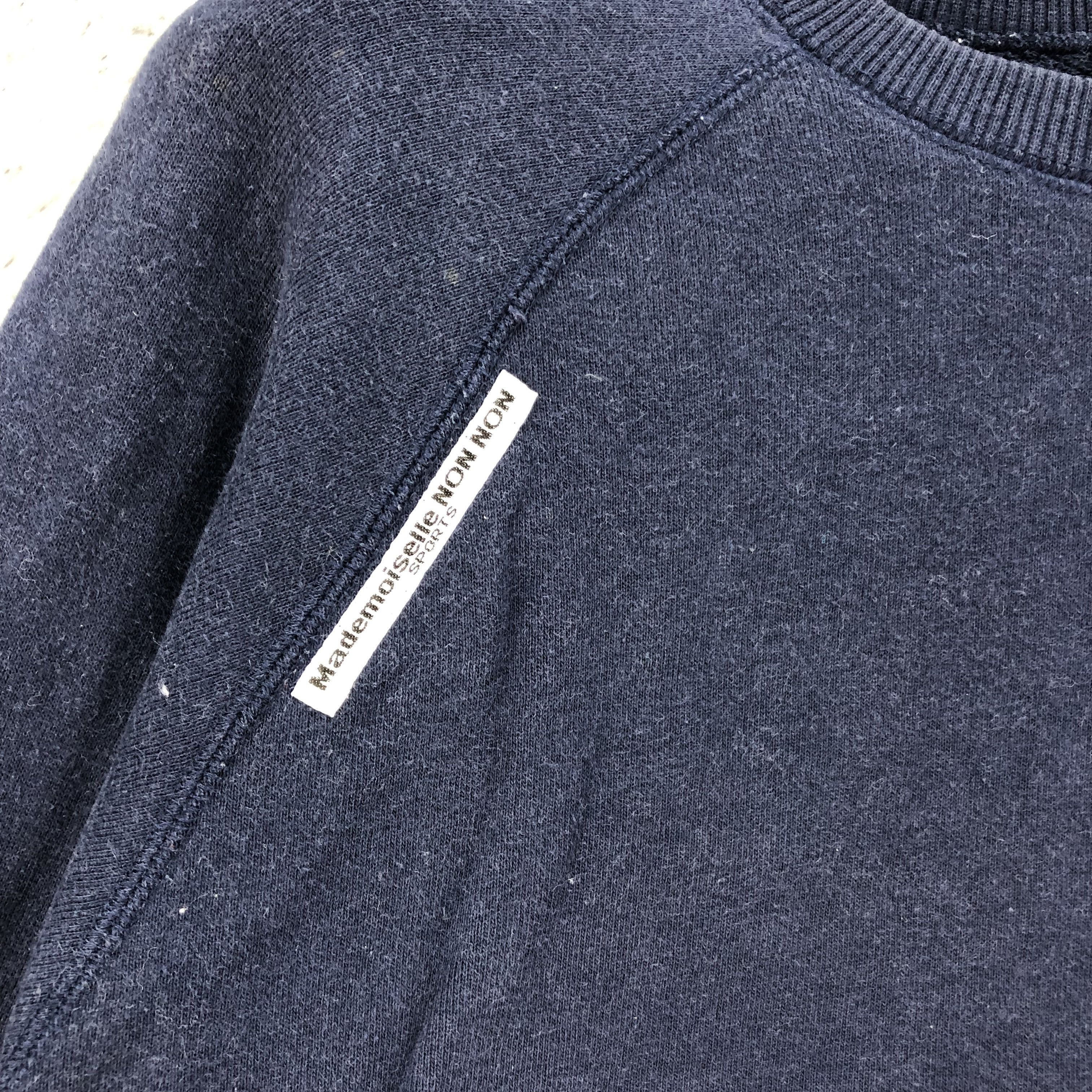 Japanese Brand Mademoiselle Non Non PAPAS Back Big Logo Sweat #4504-156 Size US S / EU 44-46 / 1 - 5 Thumbnail